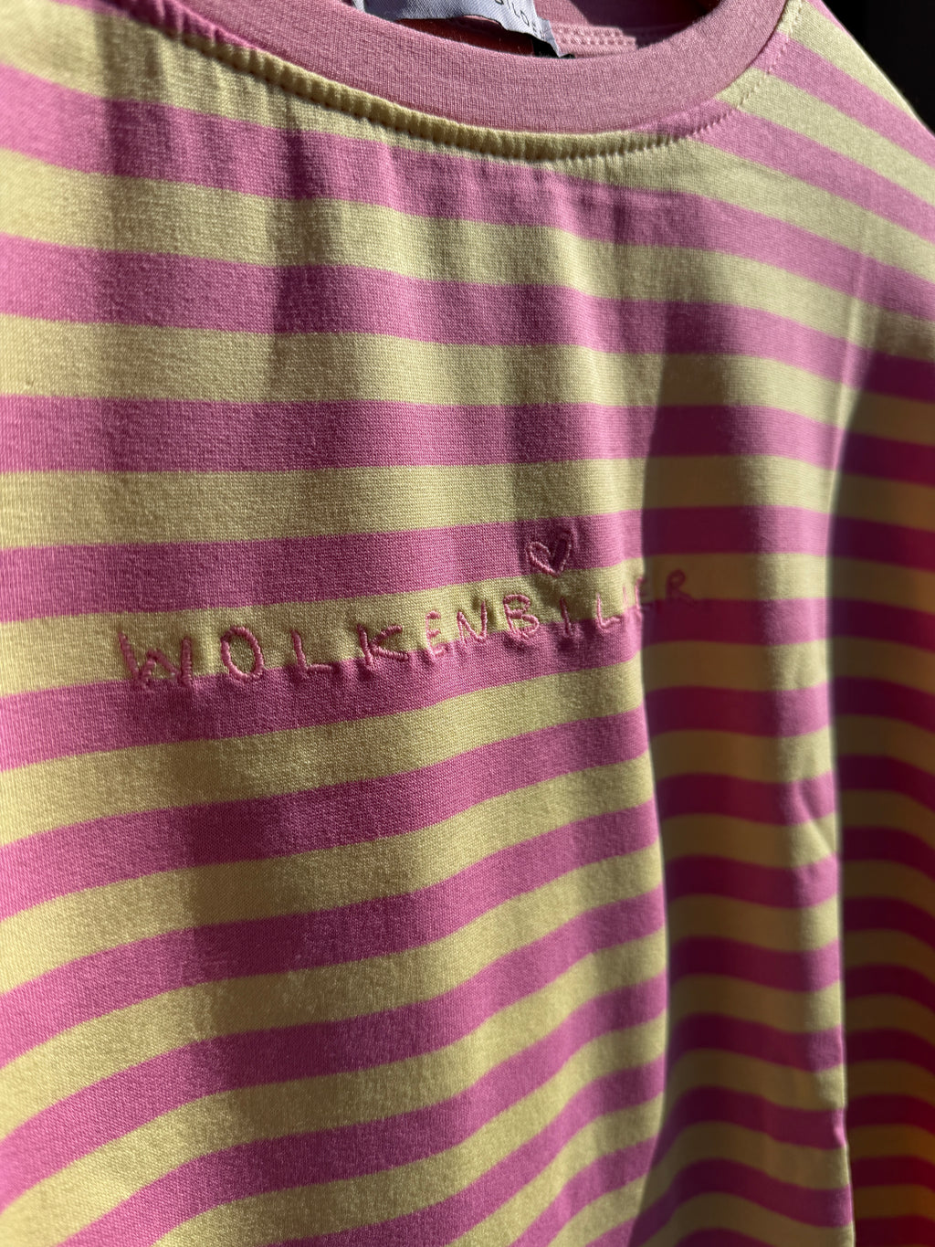 Oversized longsleeve stripes (yellow / pink)