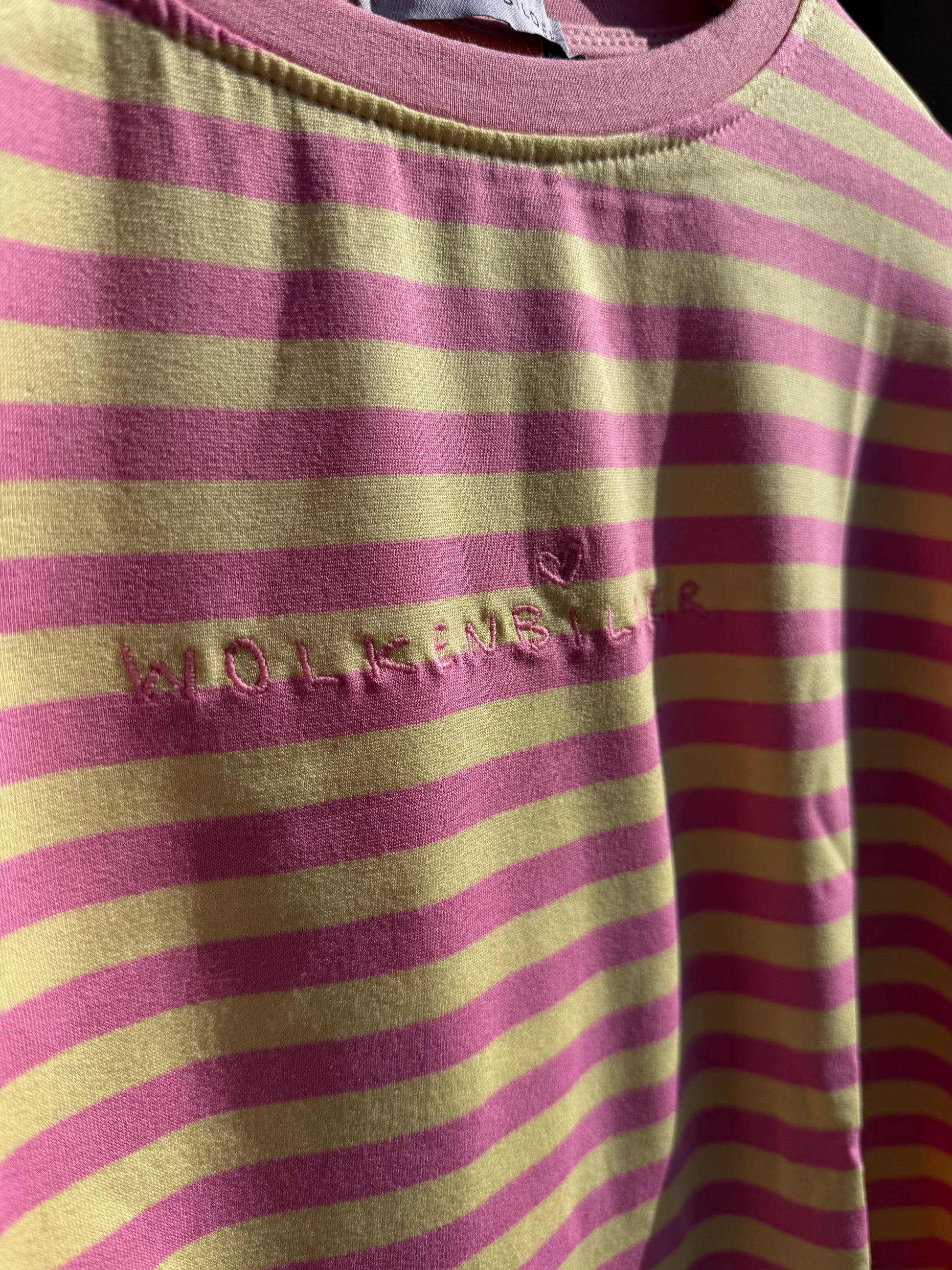 Oversized longsleeve stripes (yellow / pink)