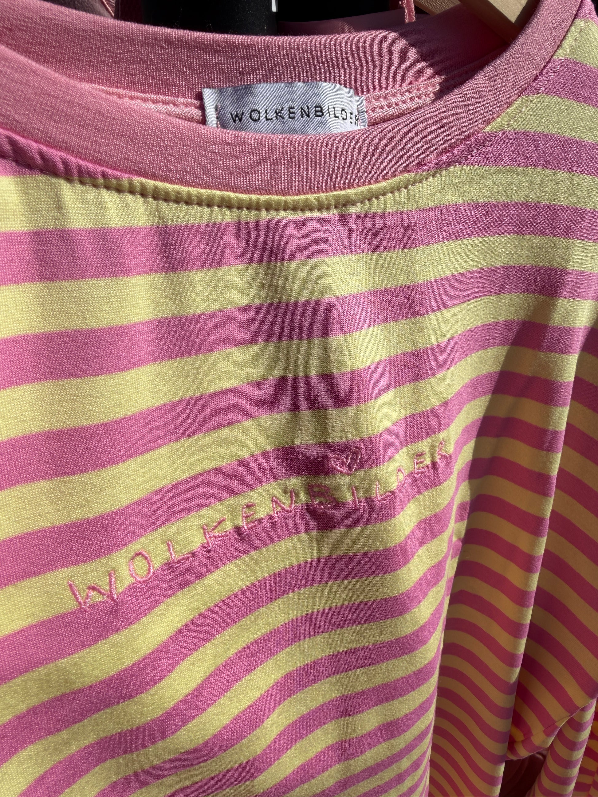 Oversized longsleeve stripes (yellow / pink)
