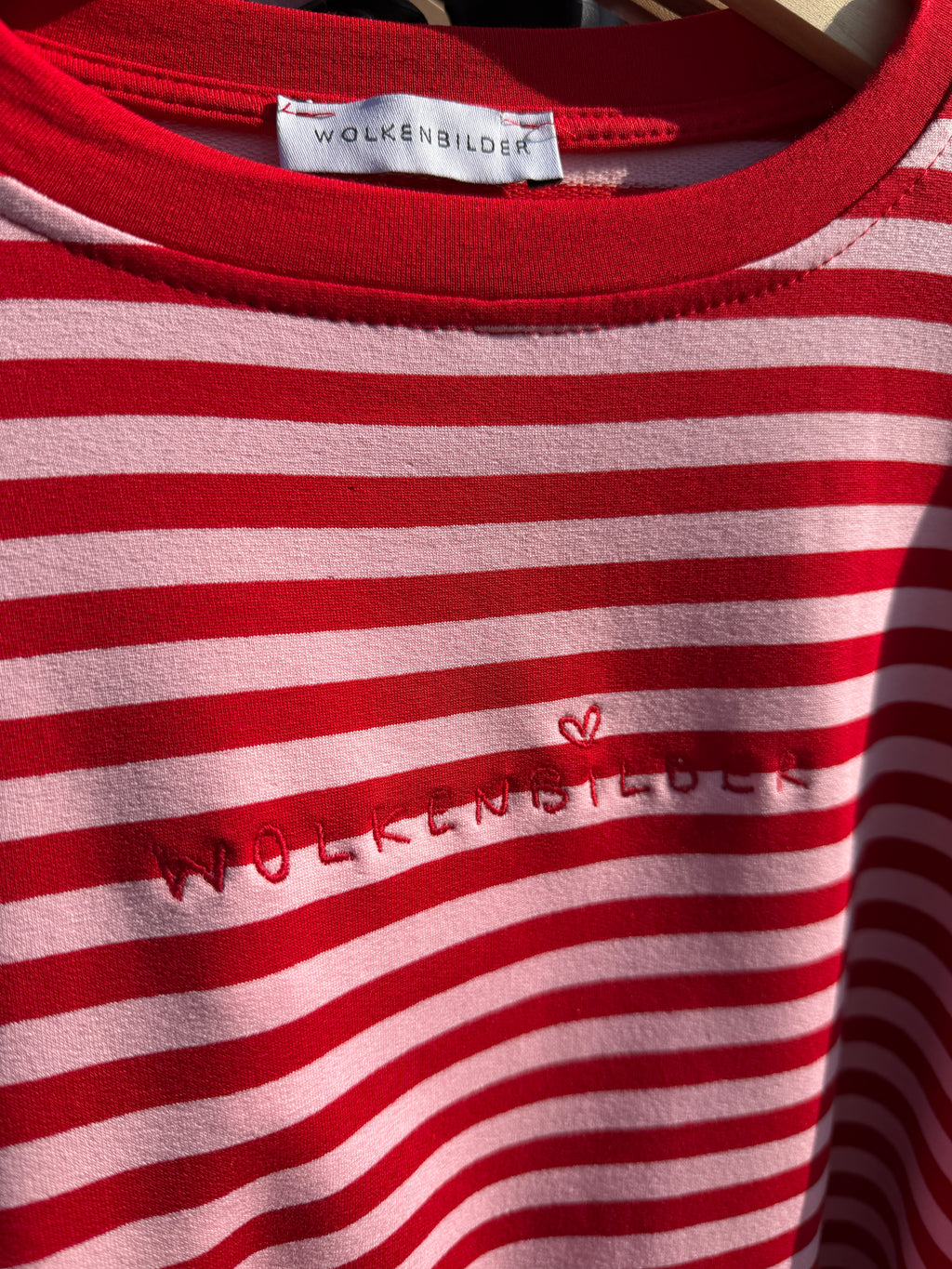 Oversized longsleeve stripes (red / pink)