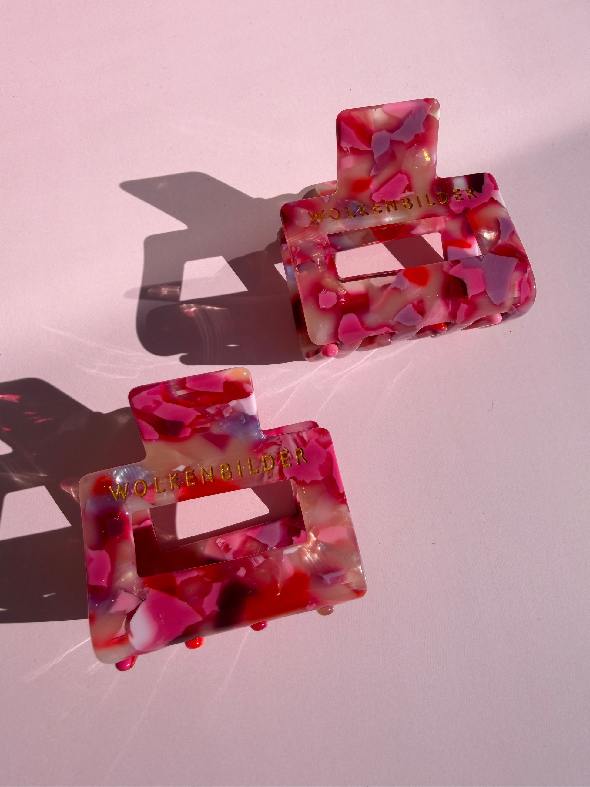 Marmorierte Haarklammer "Freany"