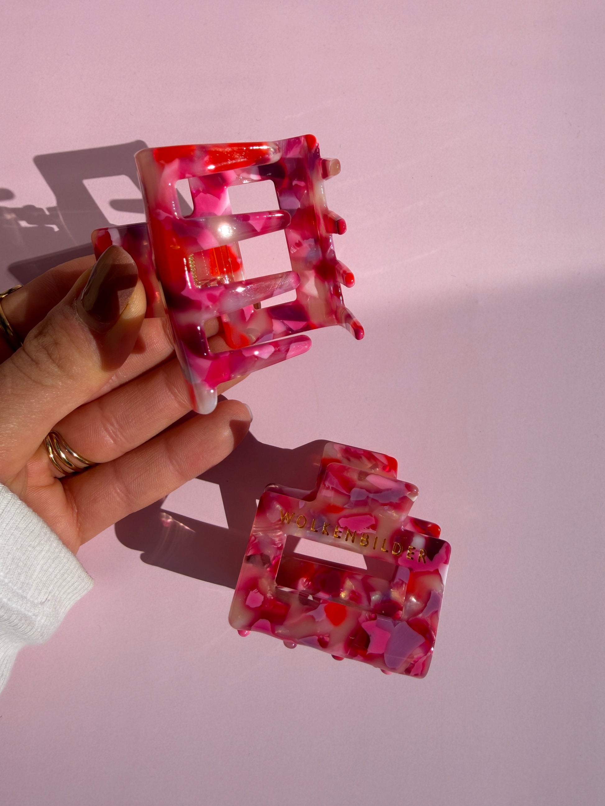 Marmorierte Haarklammer "Freany"