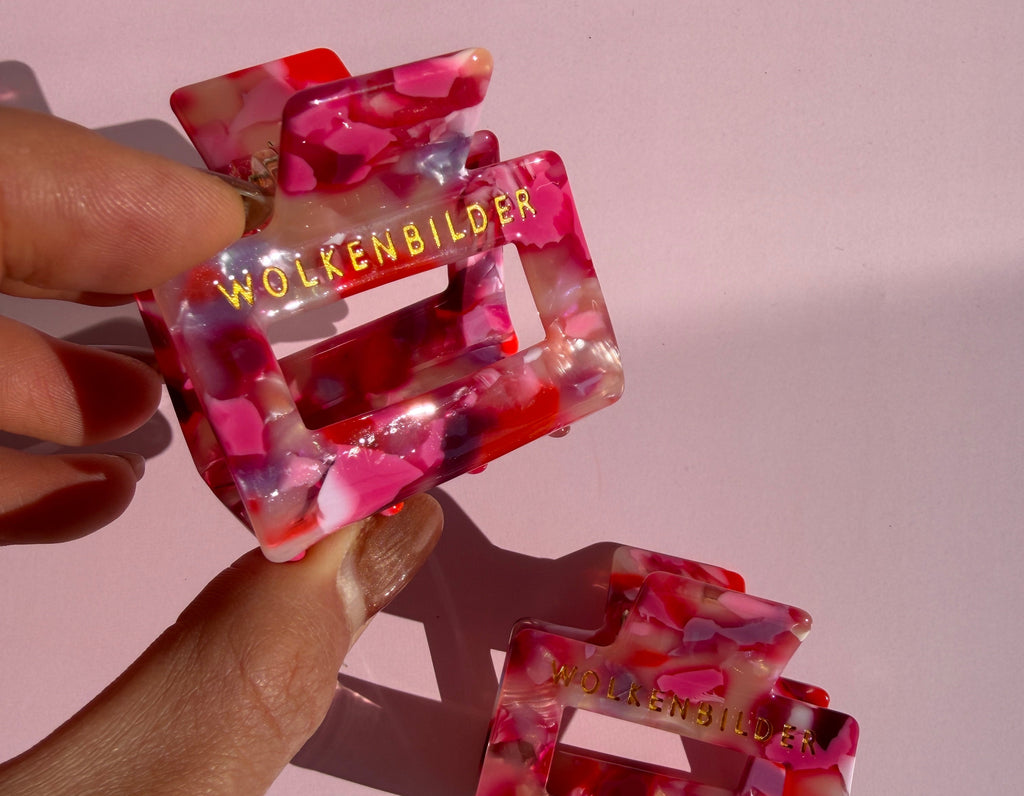 Marmorierte Haarklammer "Freany"