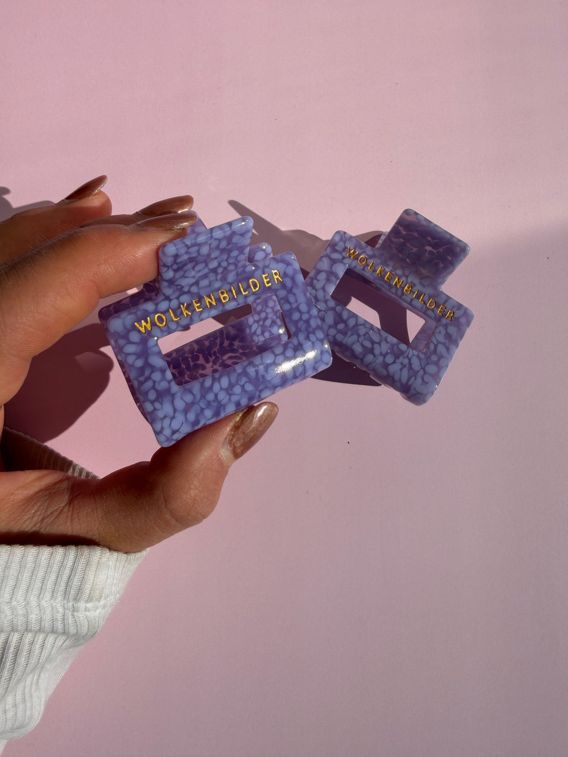 Marmorierte Haarklammer "Taily"