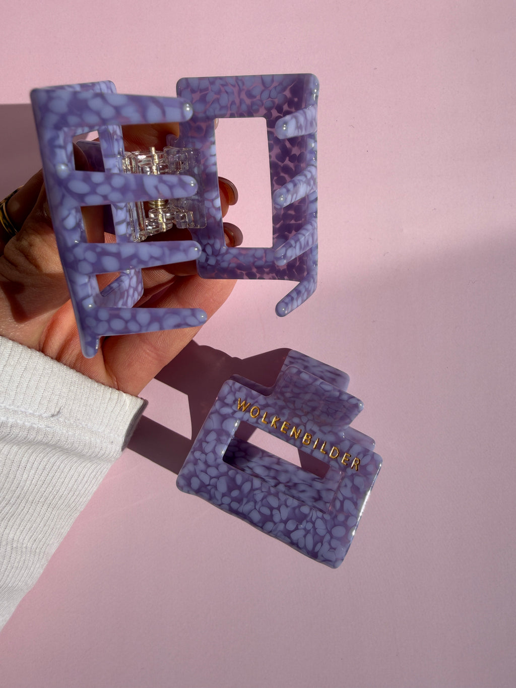 Marmorierte Haarklammer "Taily"