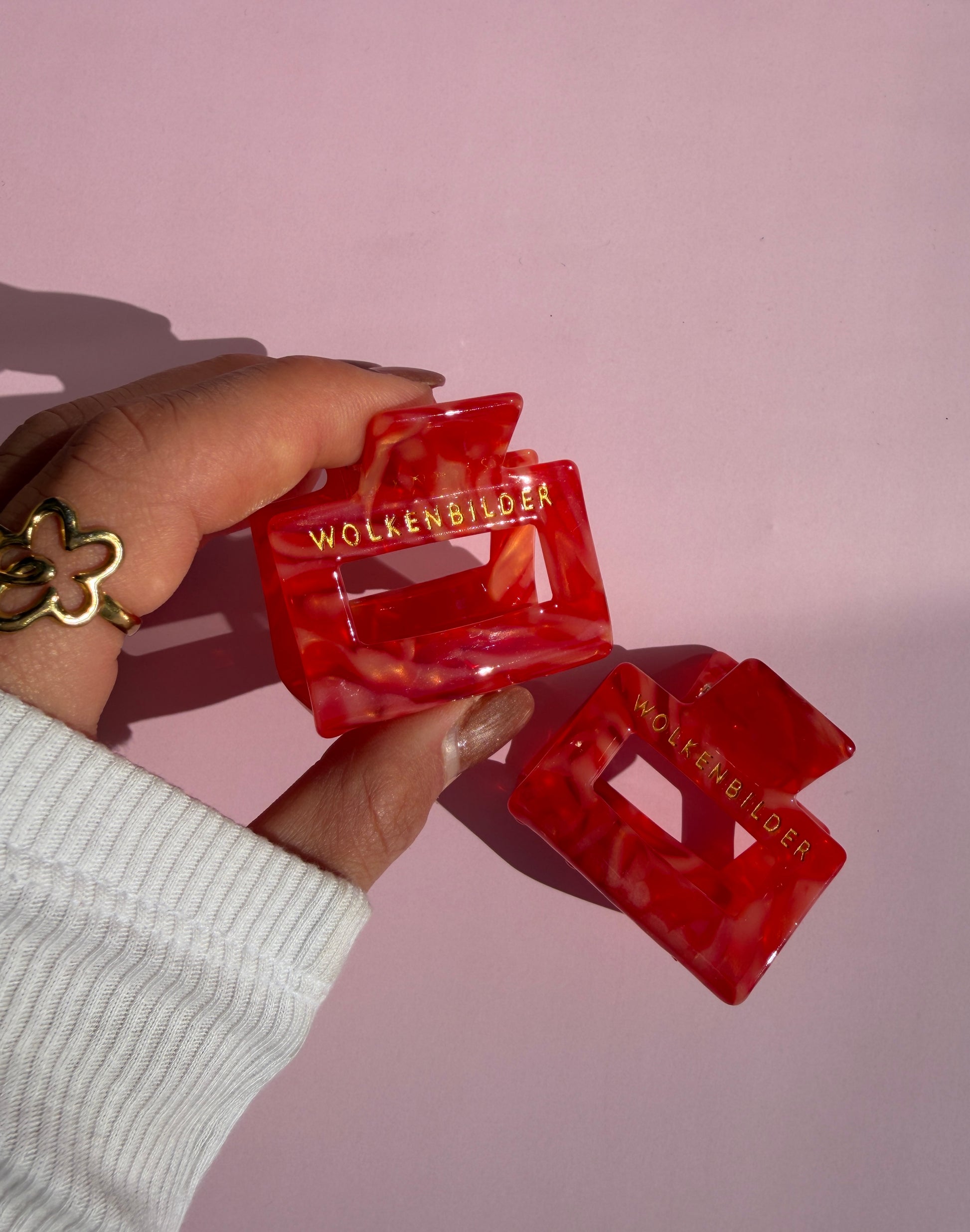 Marmorierte Haarklammer "Tony"