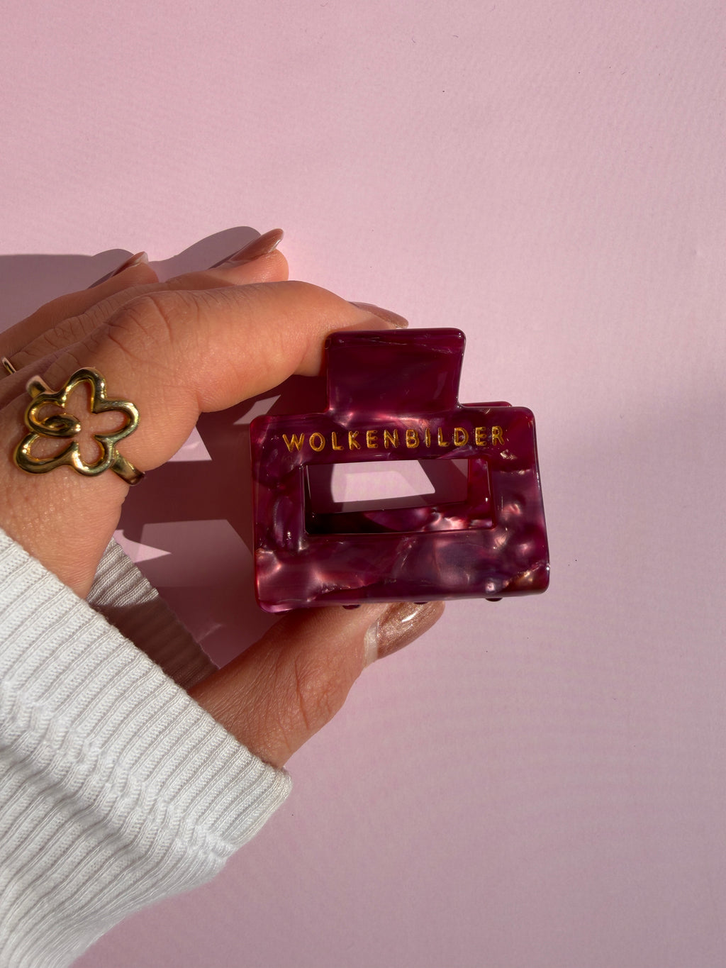 Marmorierte Haarklammer "Milli"