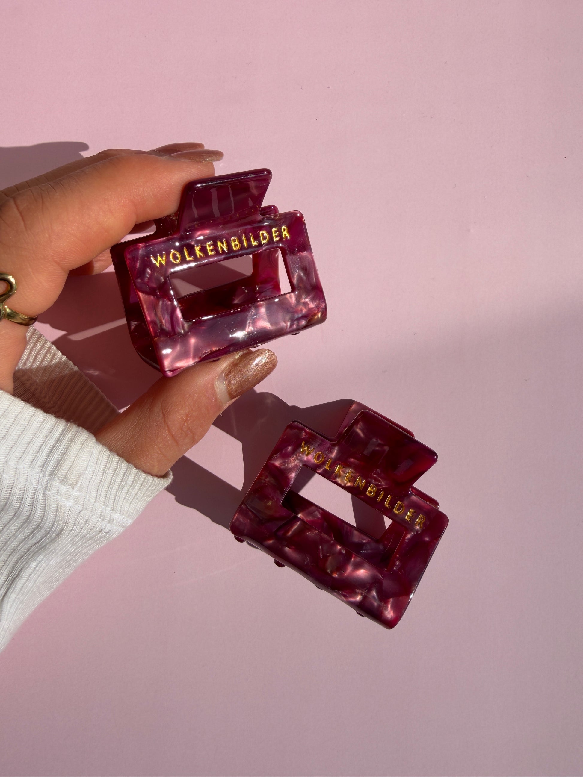 Marmorierte Haarklammer "Milli"