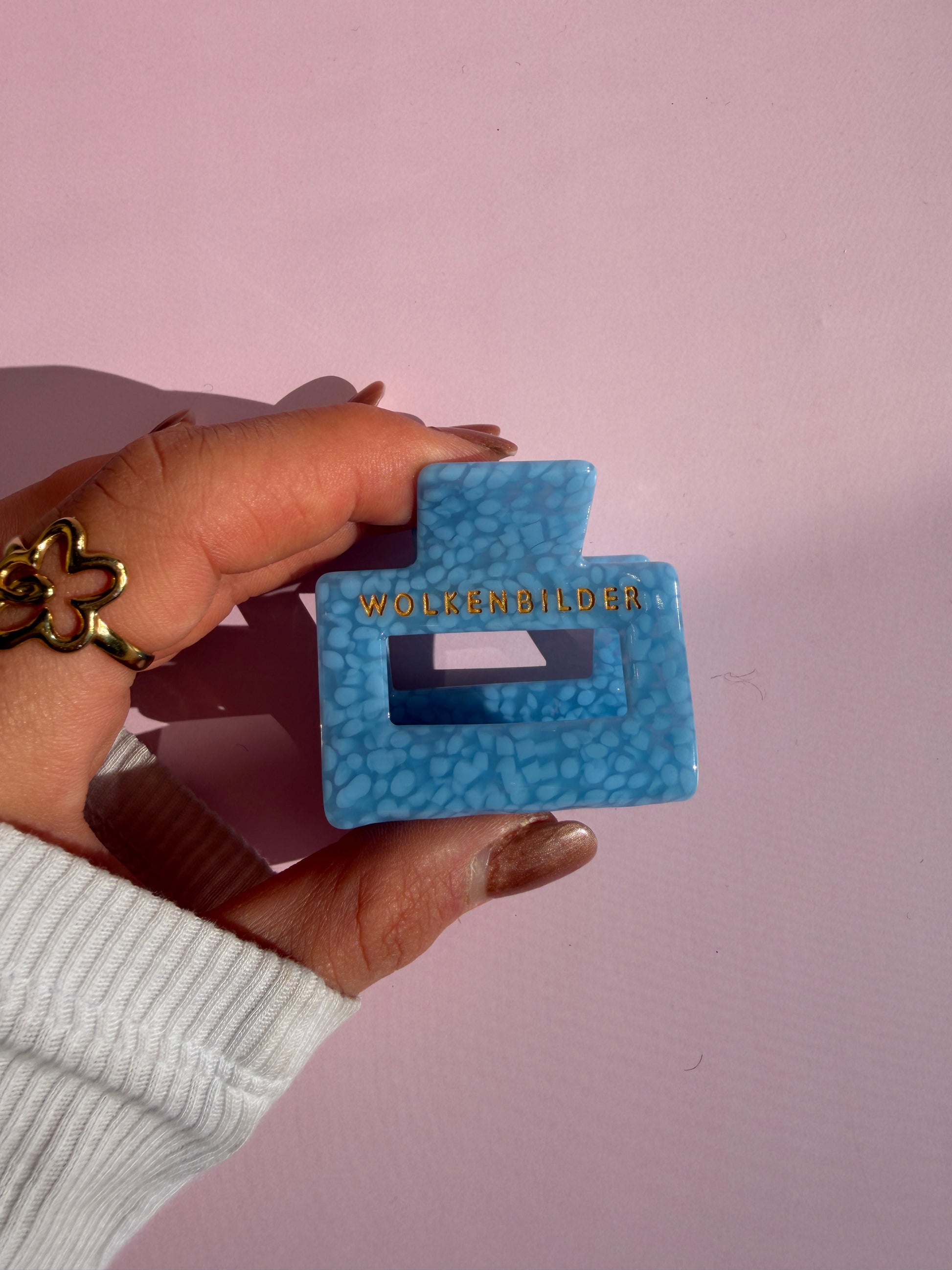 Marmorierte Haarklammer "Lindy"