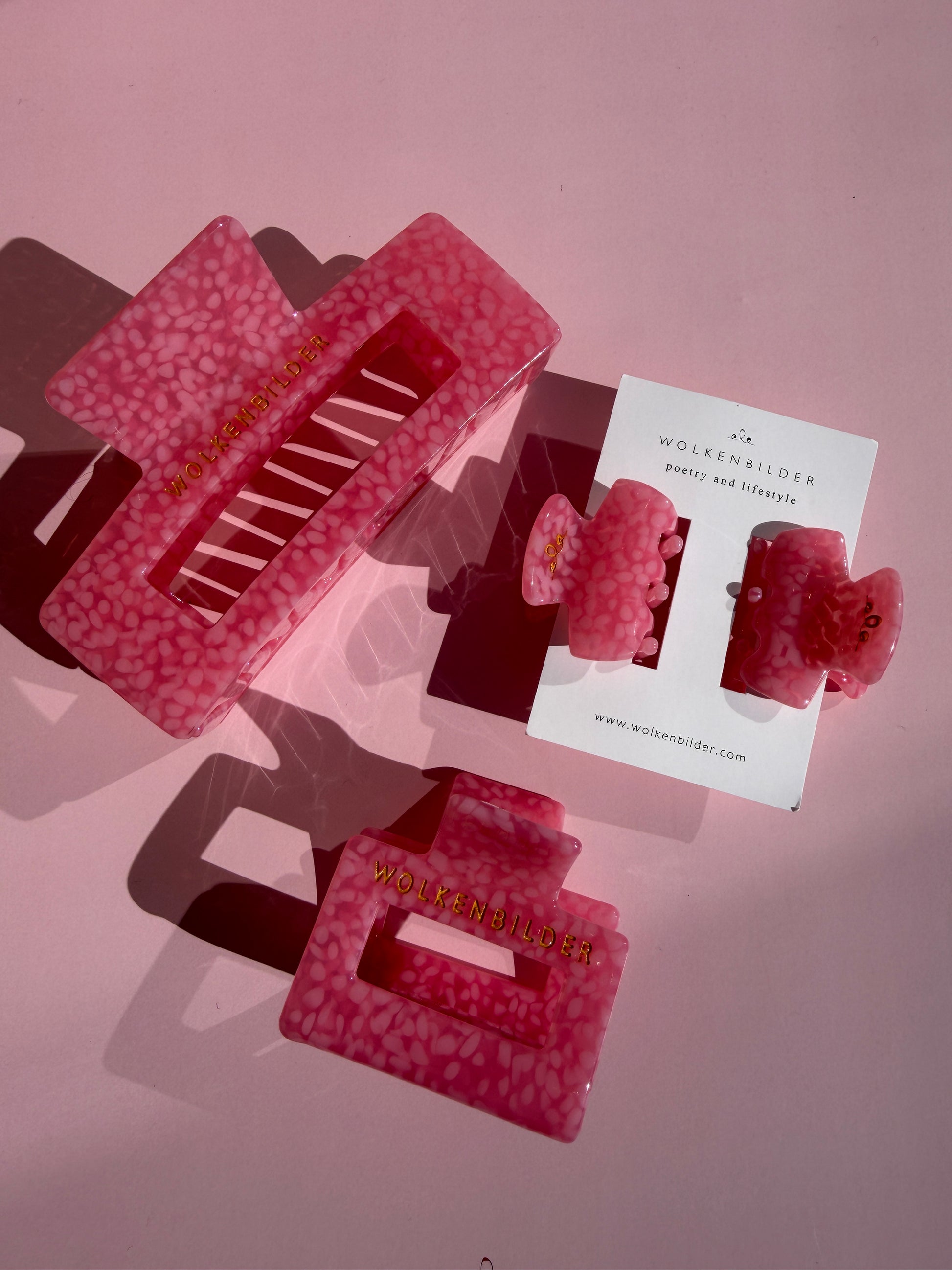 Marmorierte Haarklammer "SMILLA"