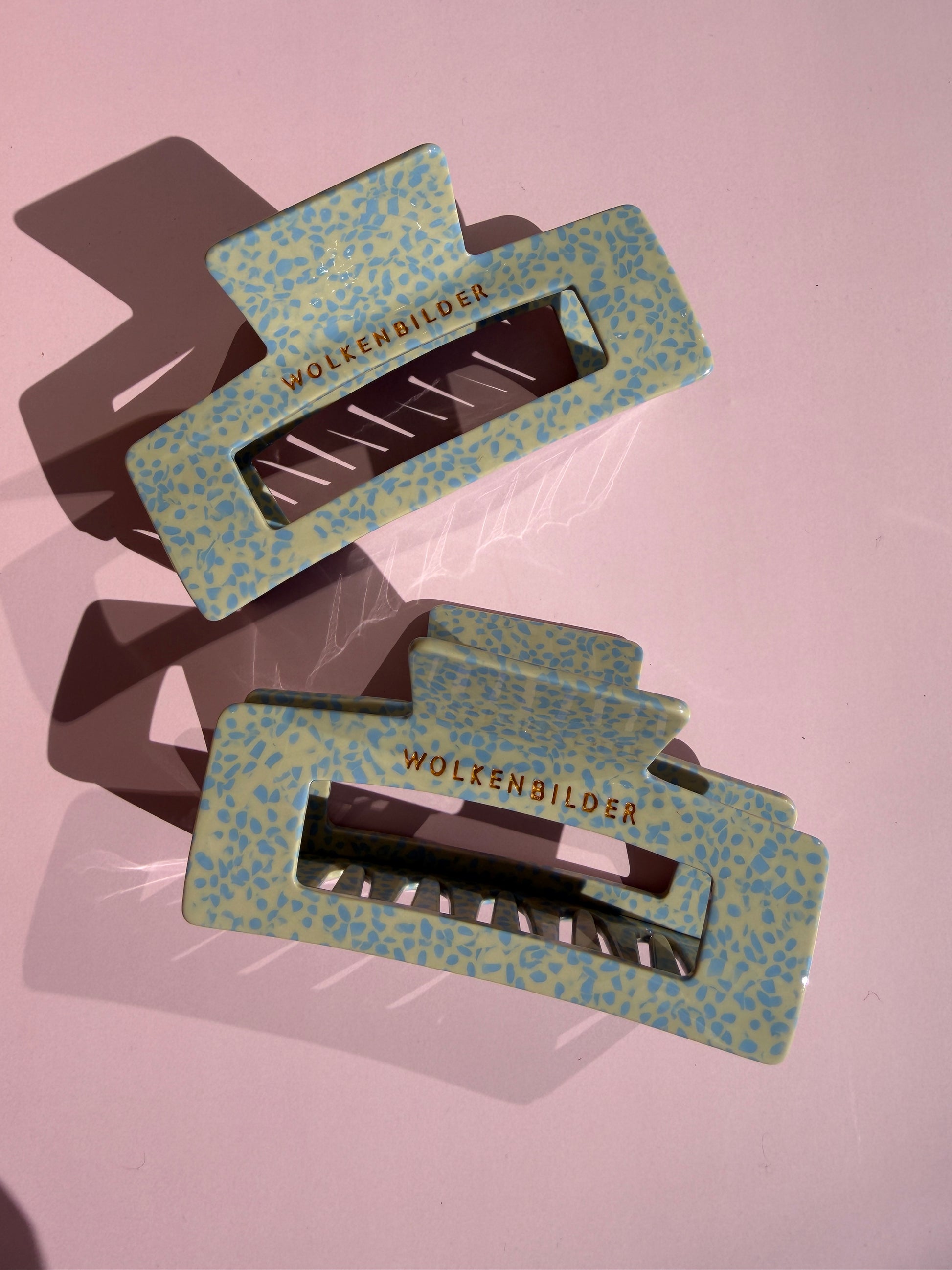 Marmorierte Haarklammer "LIE"