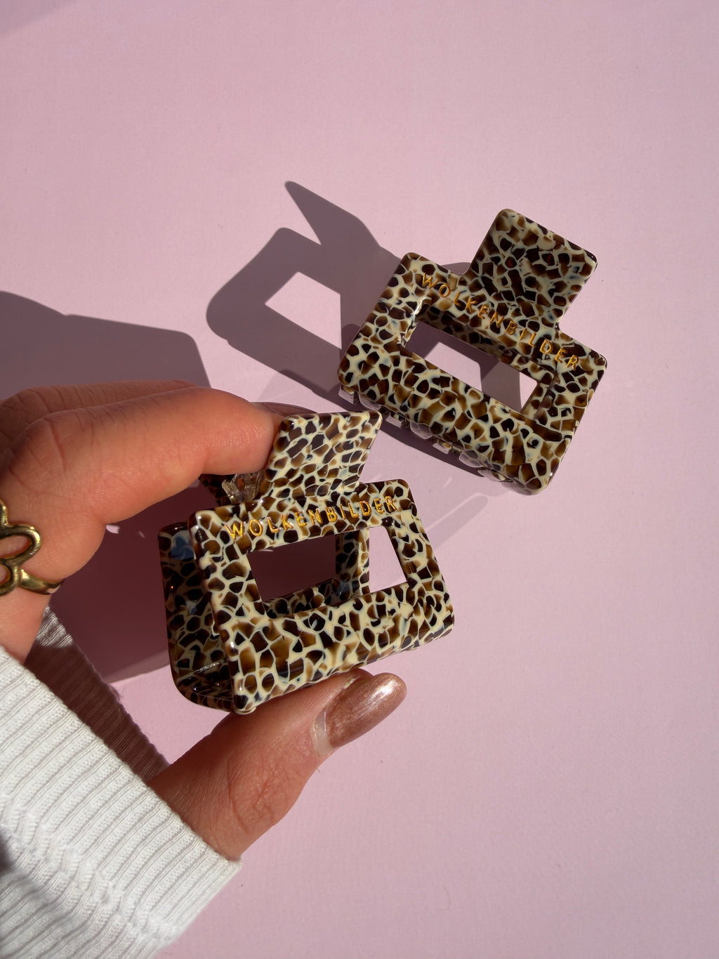 Marmorierte Haarklammer "breni"