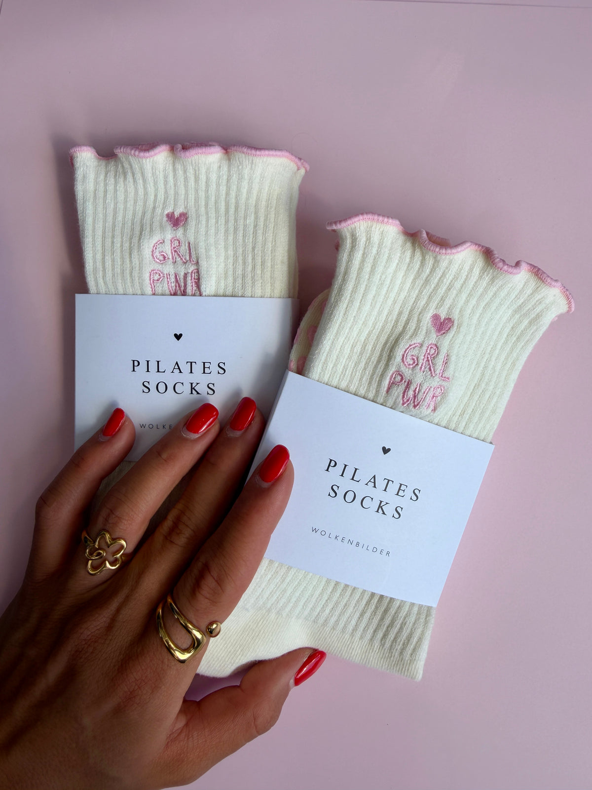 PILATES Socks "GRL PWR"