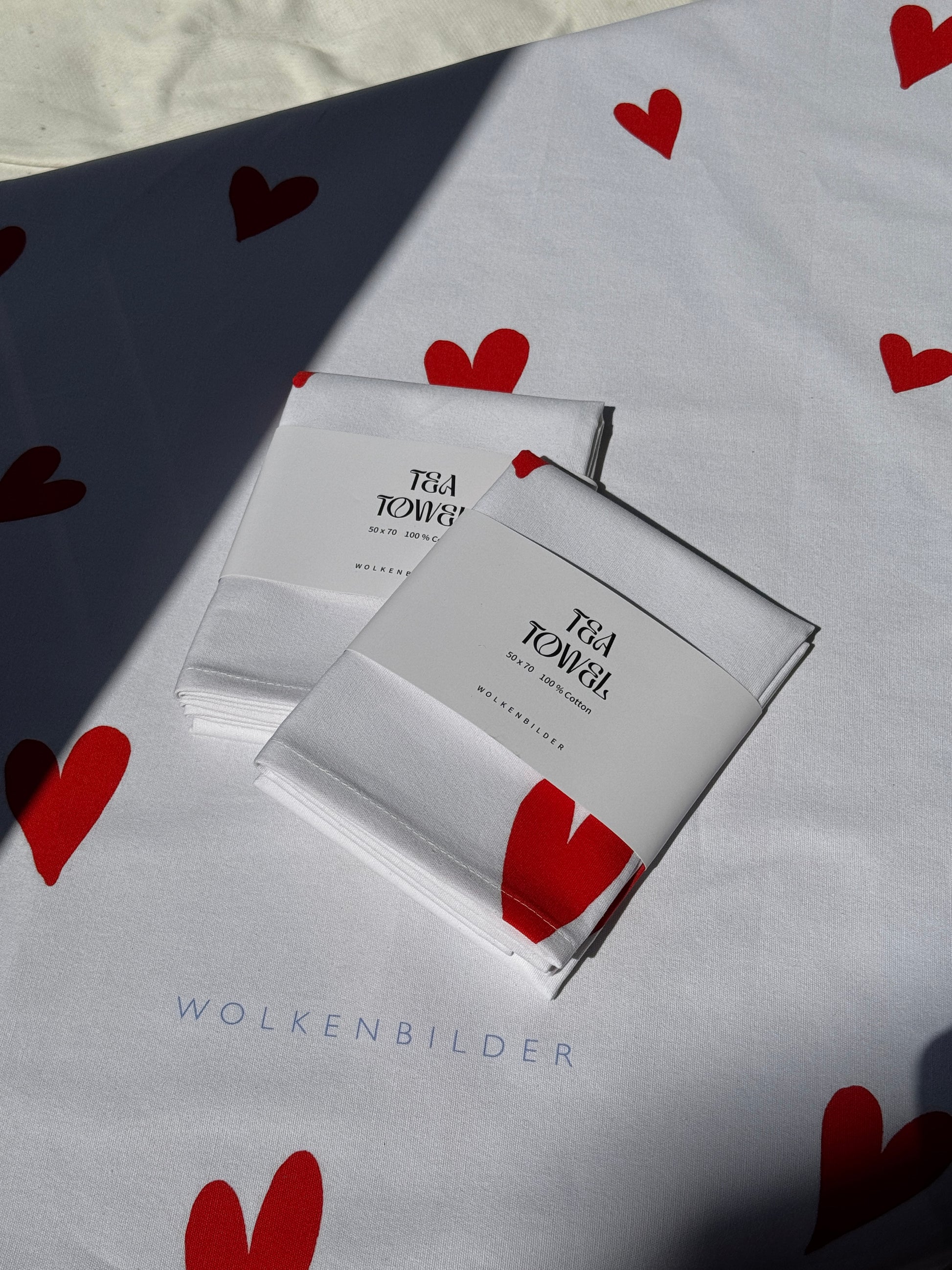 Tea Towel/Geschirrtuch - HEARTS