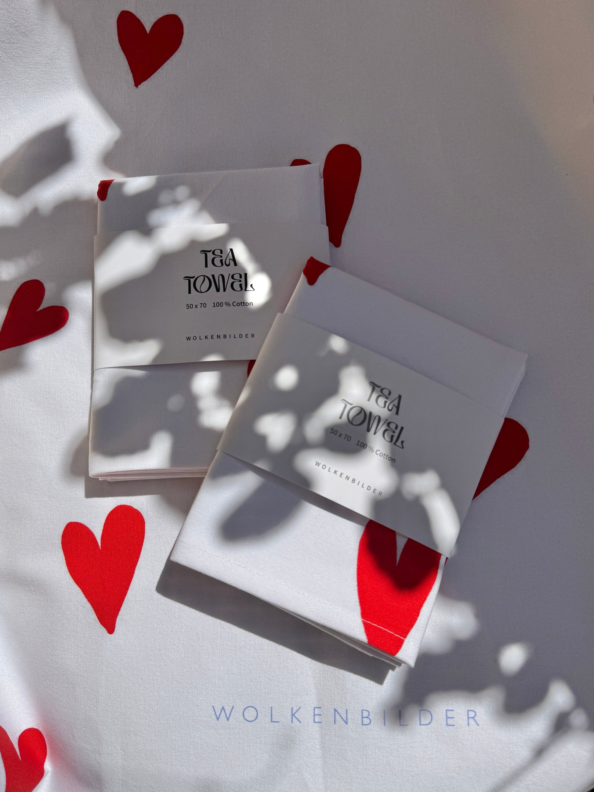 Tea Towel/Geschirrtuch - HEARTS