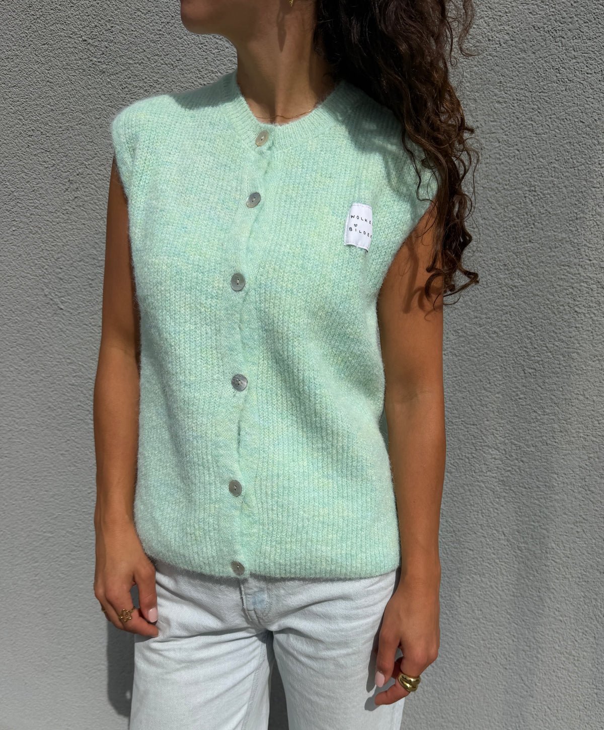 Strickweste "FRIDA" Mint