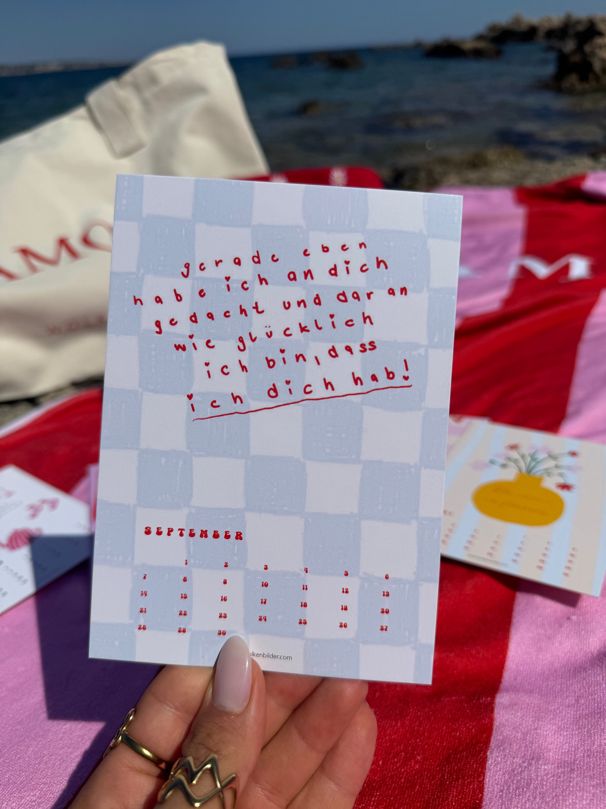 Postkarten-Kalender 2026 zum Aufstellen
