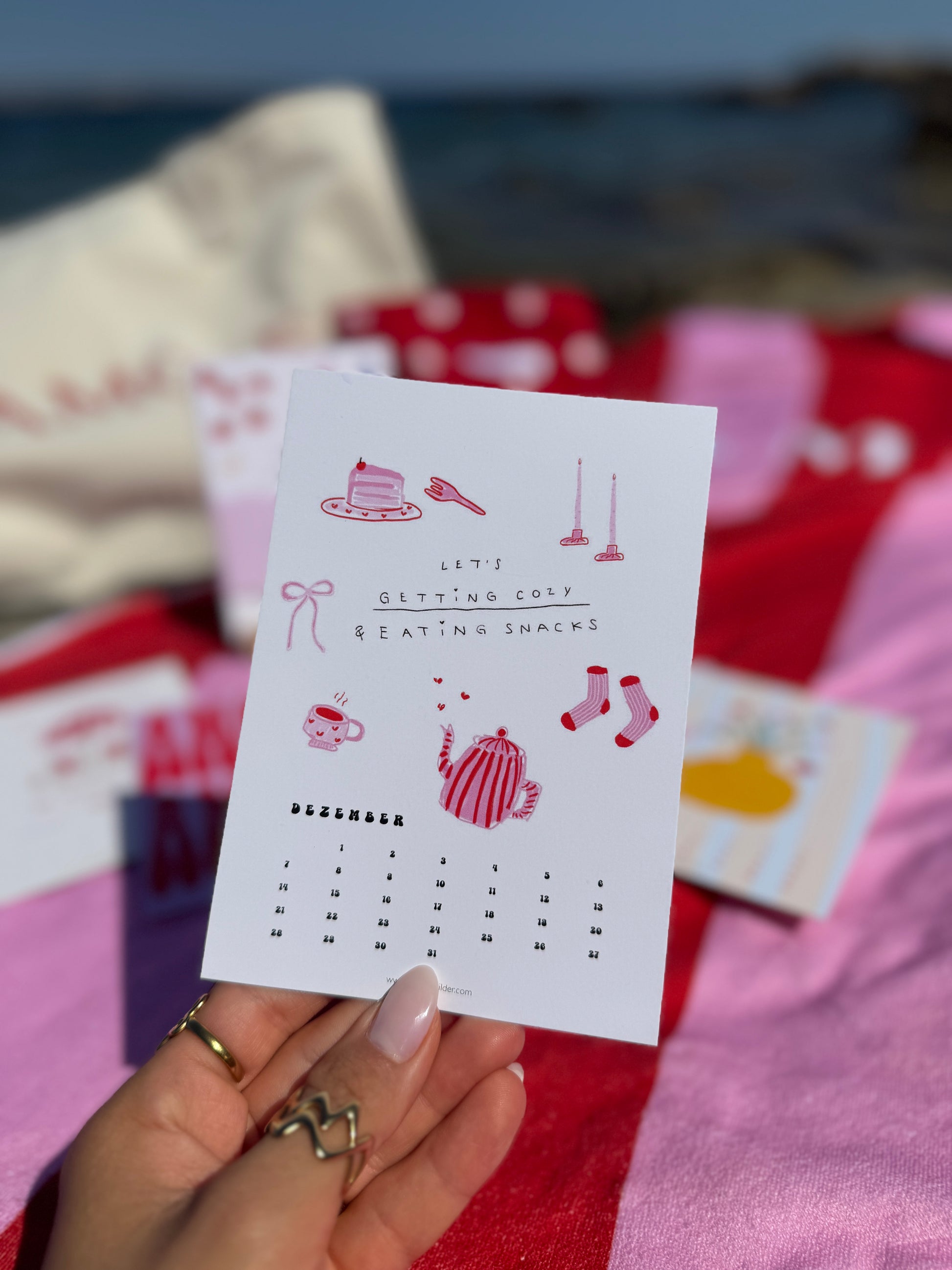 Postkarten-Kalender 2026 zum Aufstellen