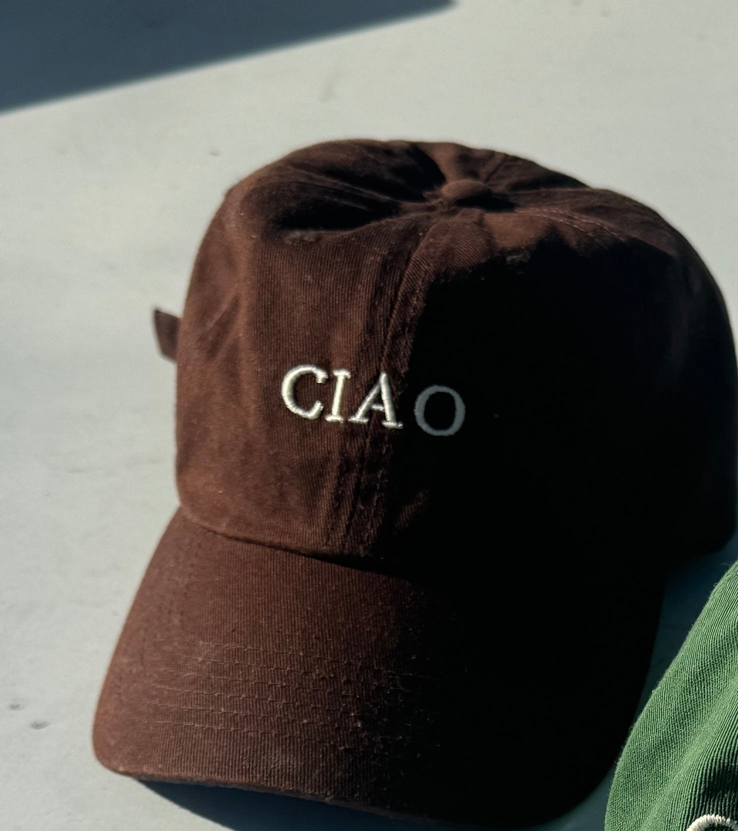 Cap "Ciao" braun