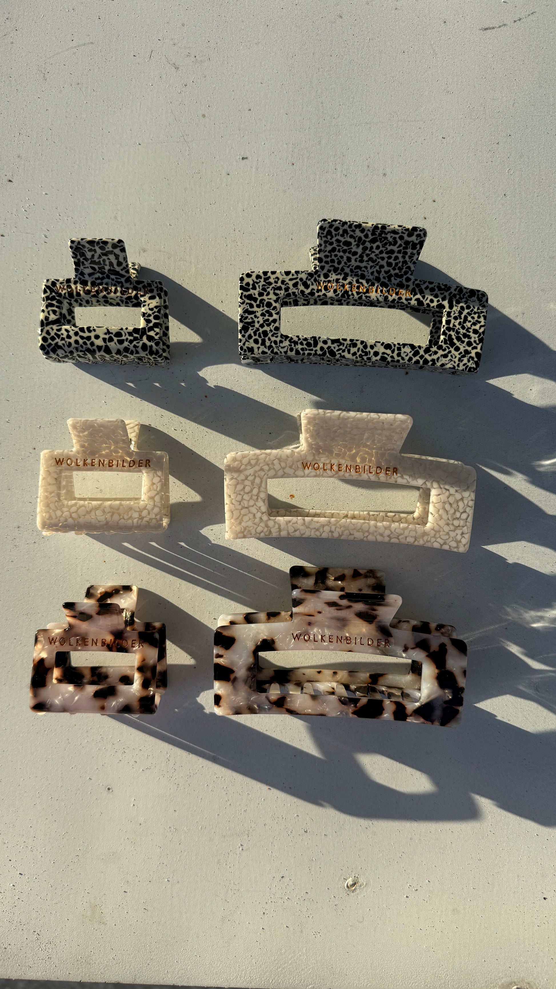 Marmorierte Haarklammer "LEOPARD"
