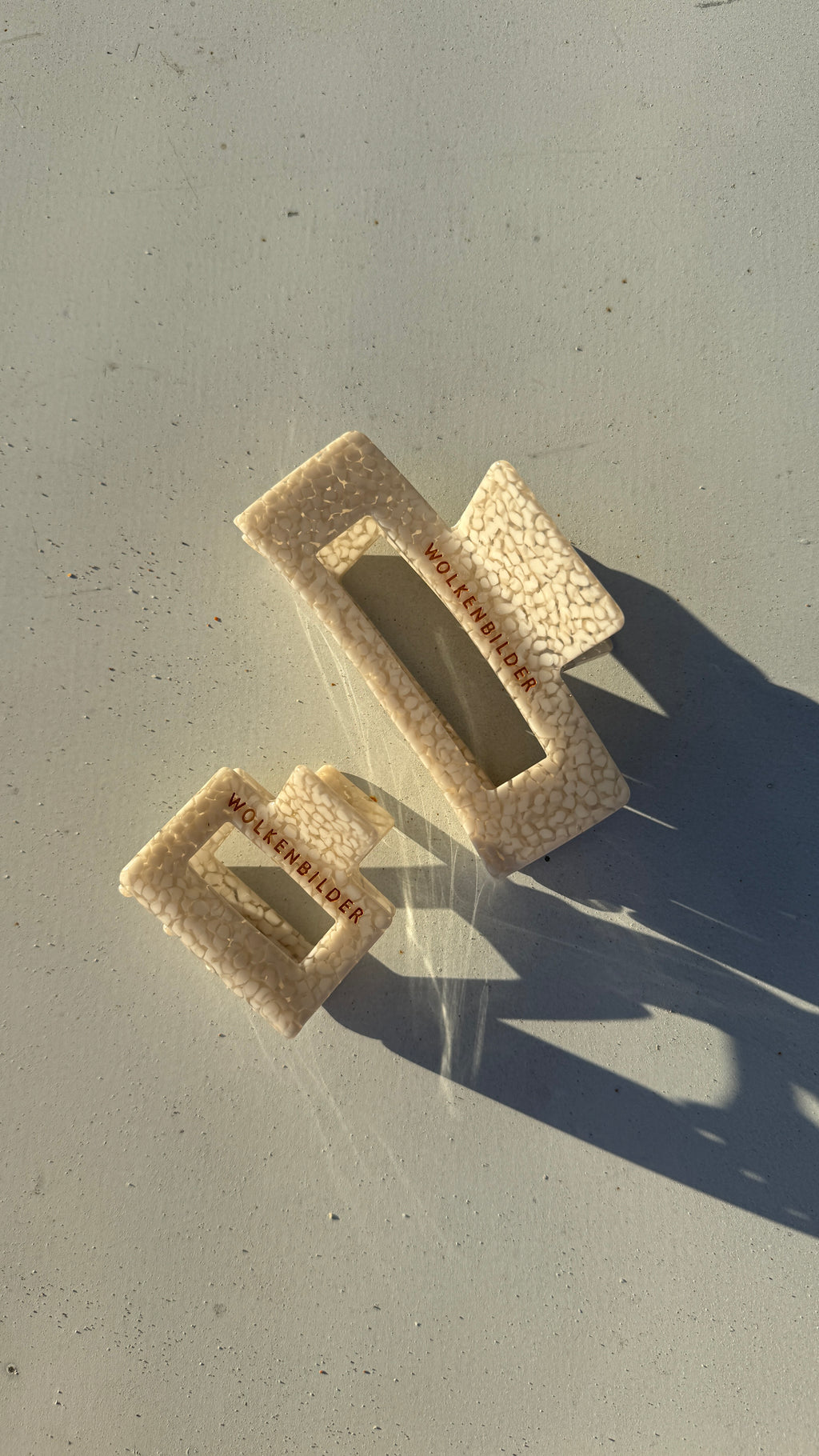 Marmorierte Haarklammer "FLYA"