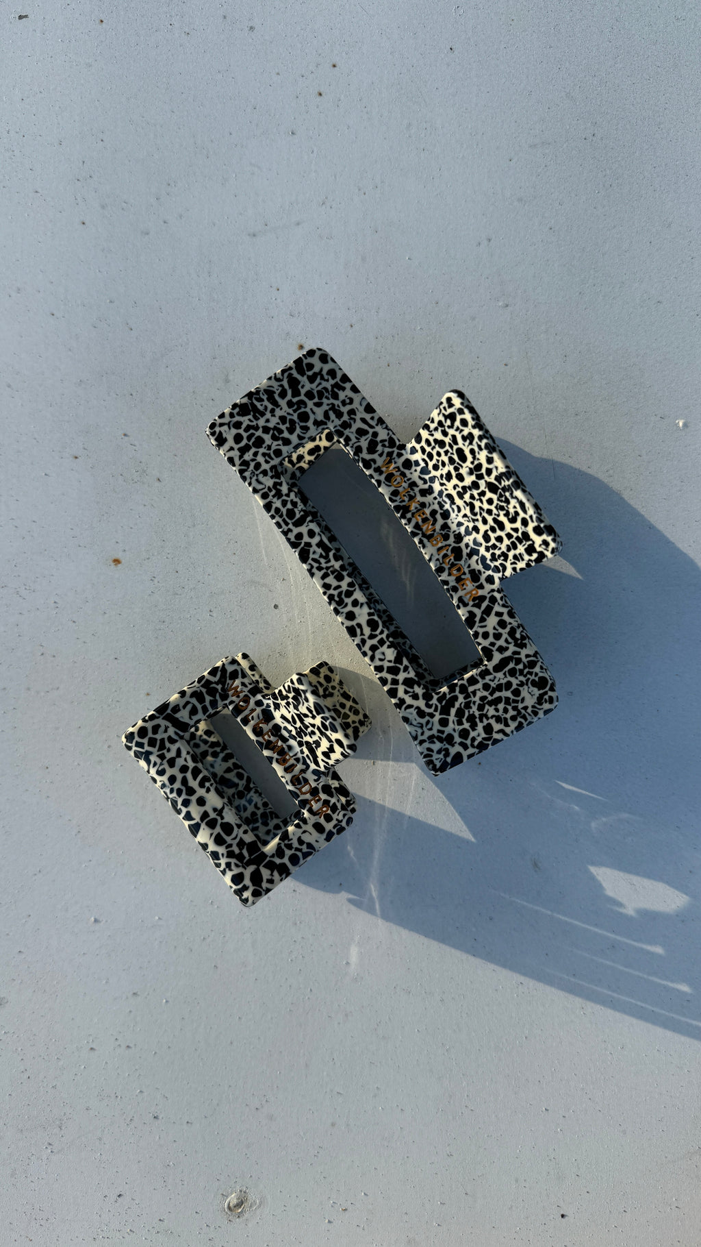 Marmorierte Haarklammer "MARCELLA"