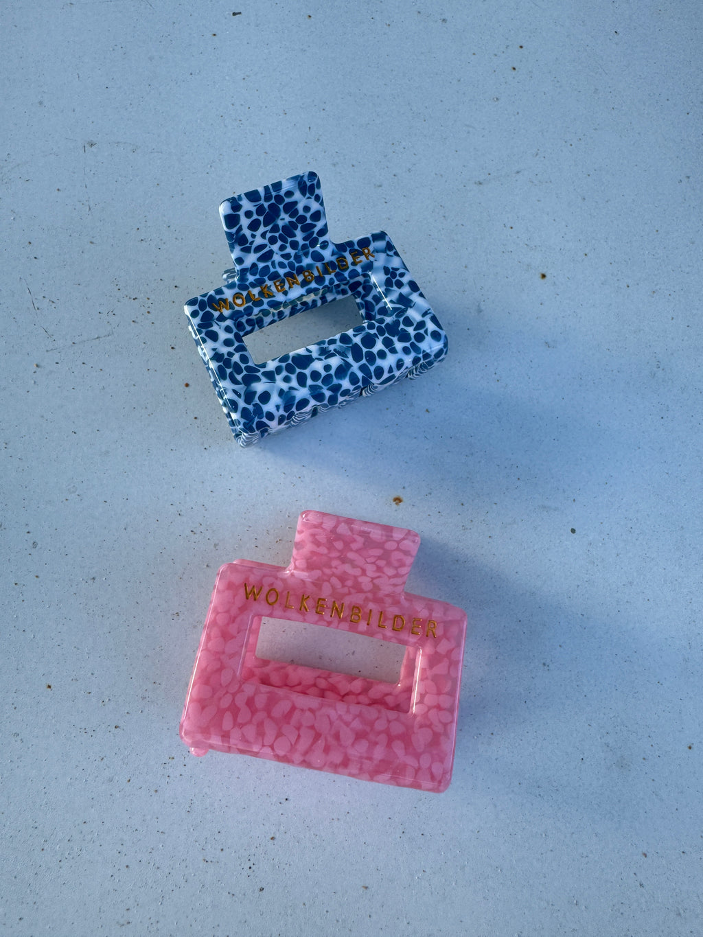 Marmorierte Haarklammer "Ocean"