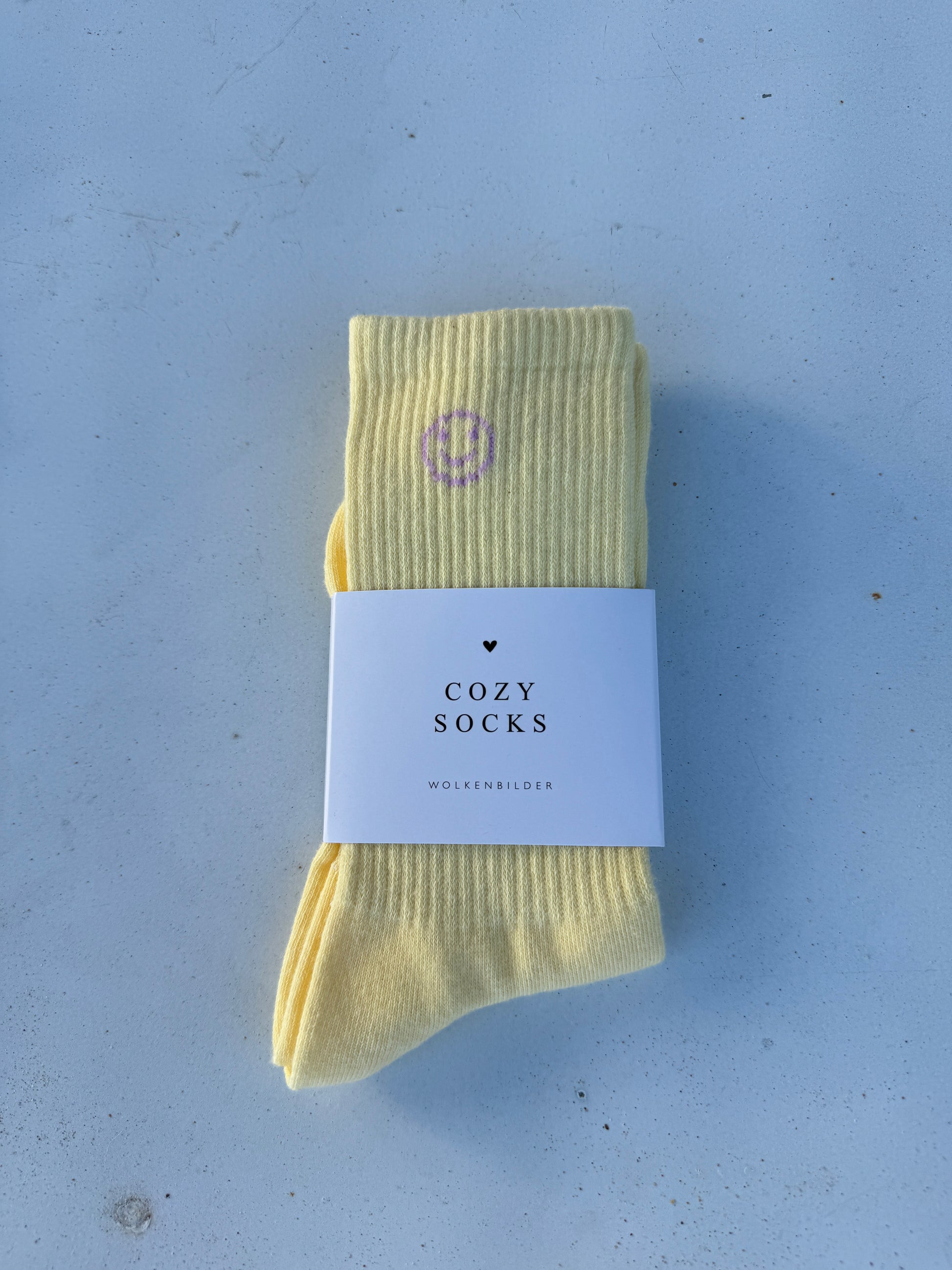 Cozy Socks "YELLOW SMILE"