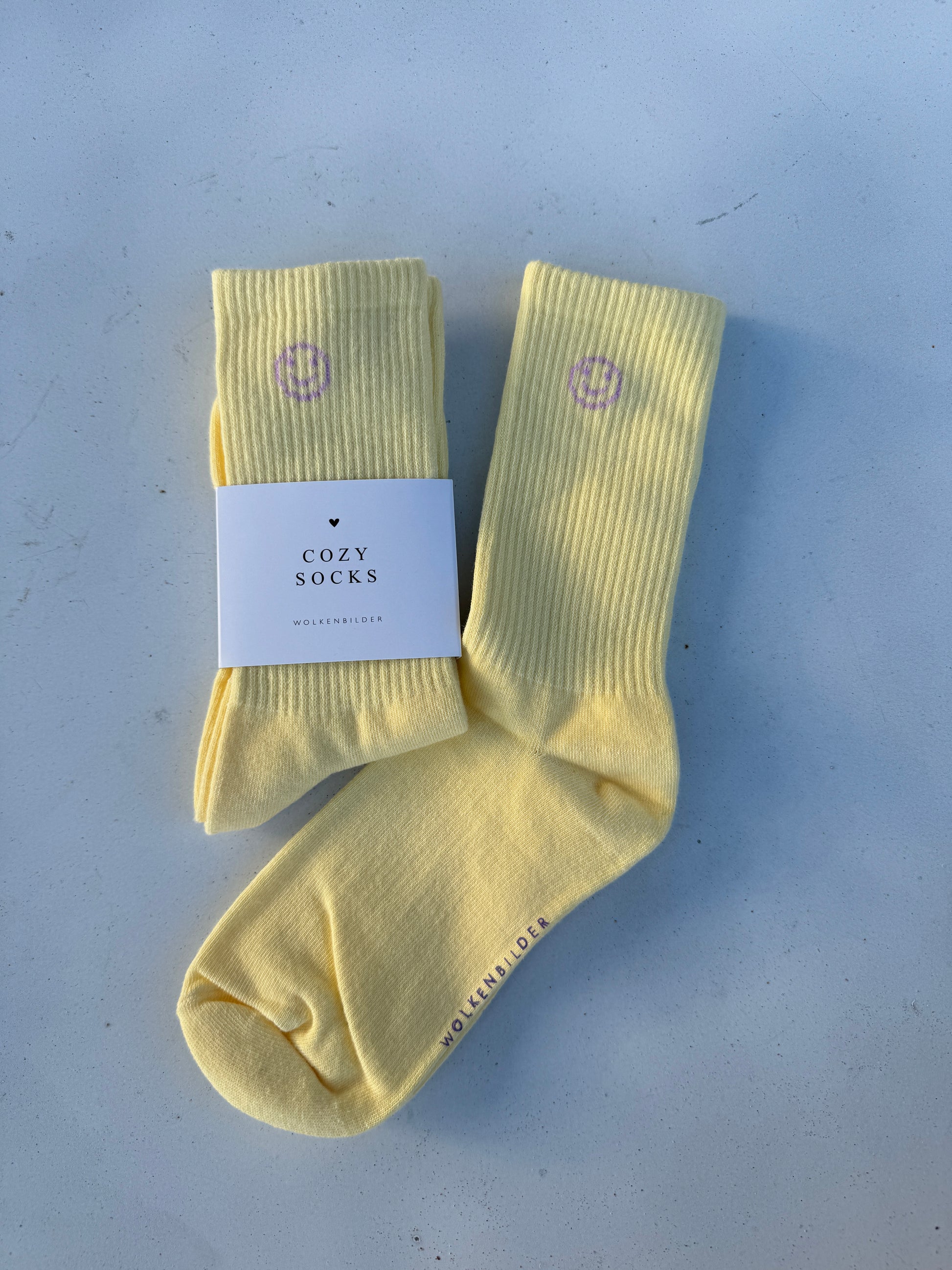 Cozy Socks "YELLOW SMILE"