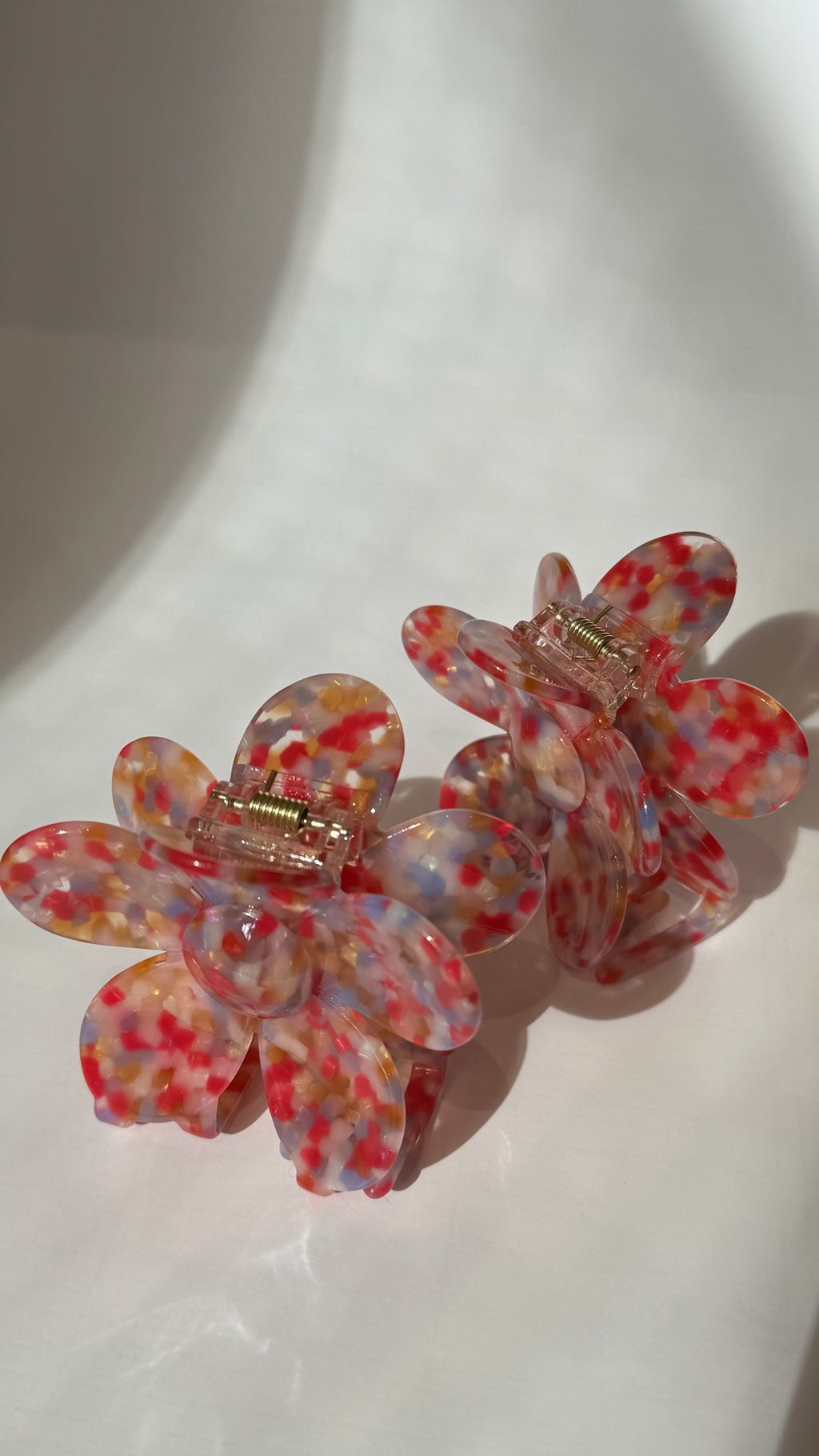 Marmorierte Haarklammer "FLORA"