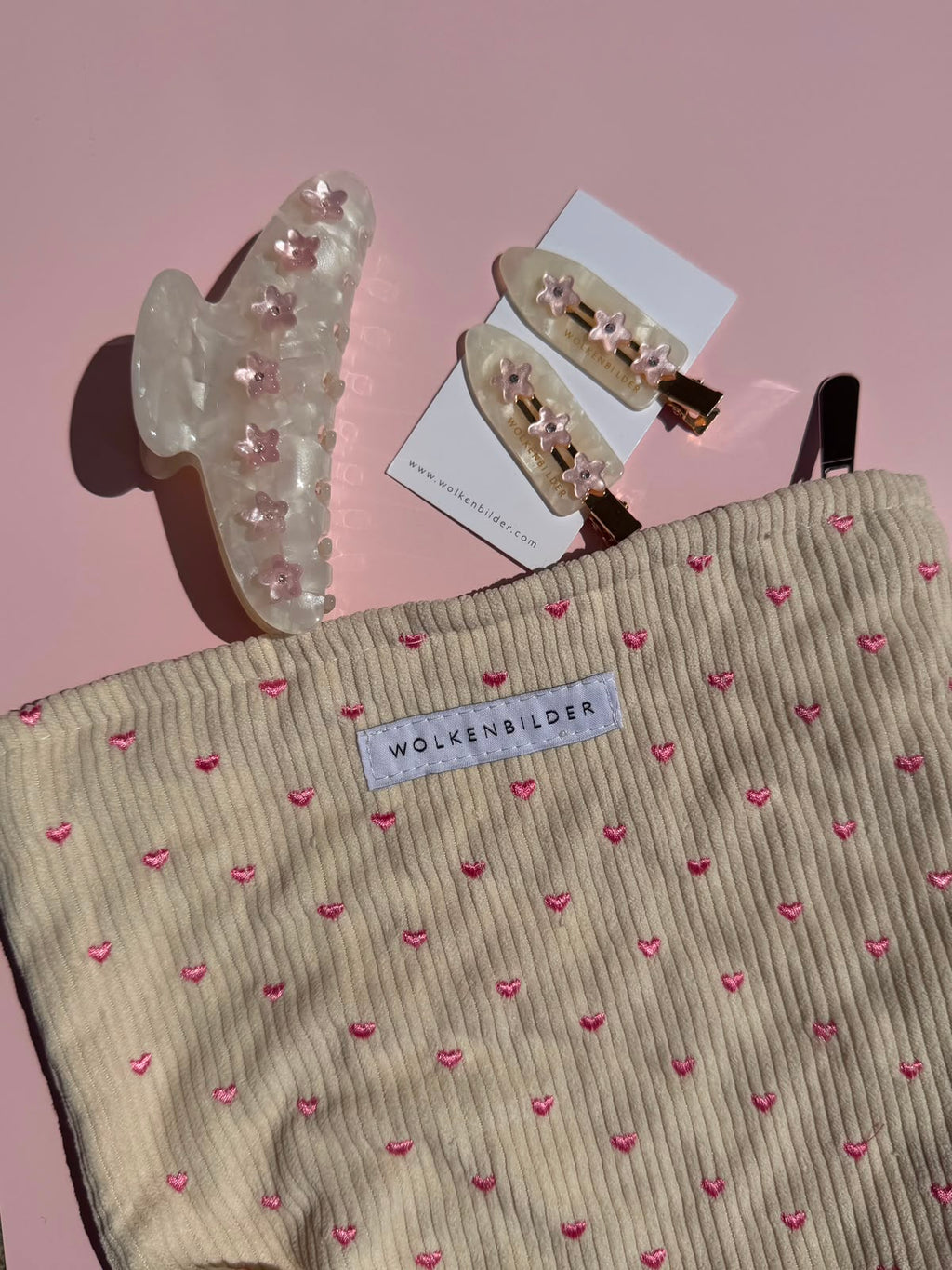 Kosmetiktasche "Pink Hearts"