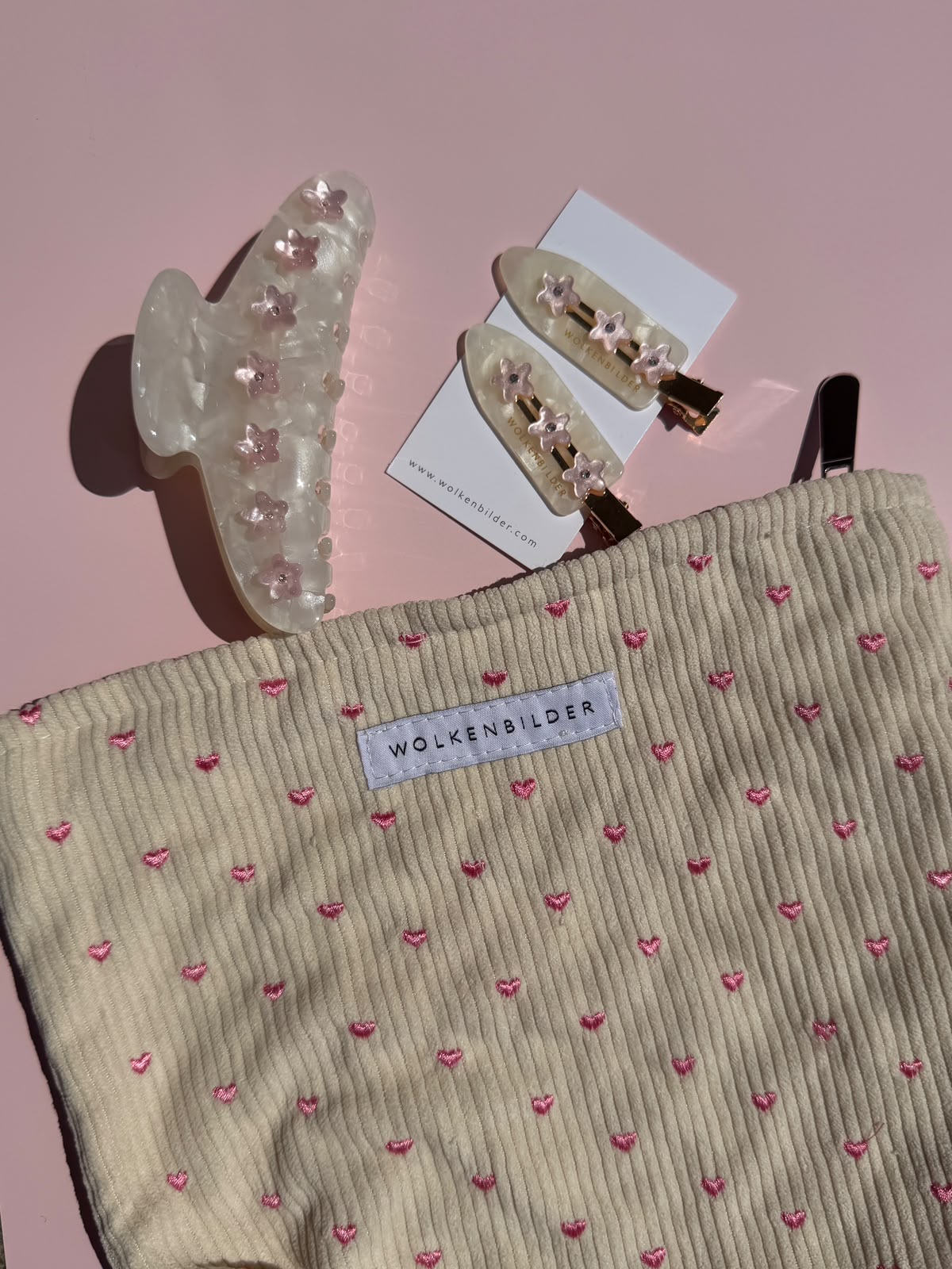 Kosmetiktasche "Pink Hearts"