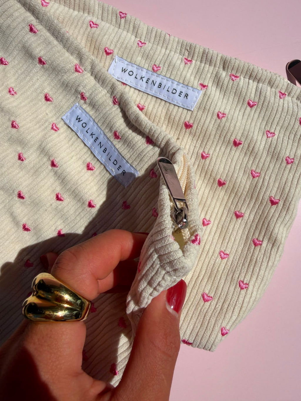 Kosmetiktasche "Pink Hearts"