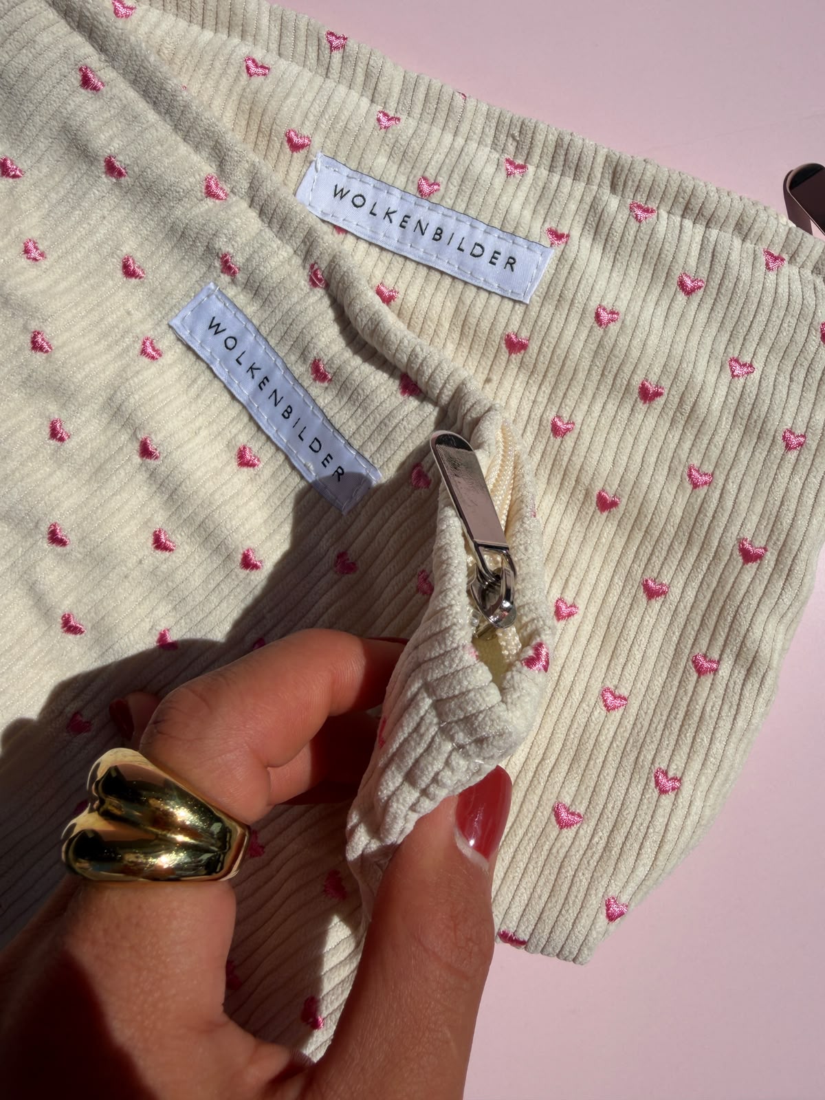 Kosmetiktasche "Pink Hearts"