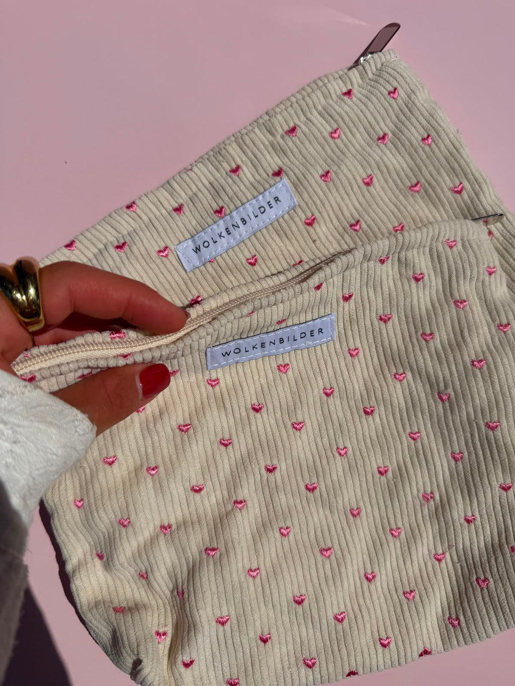 Kosmetiktasche "Pink Hearts"