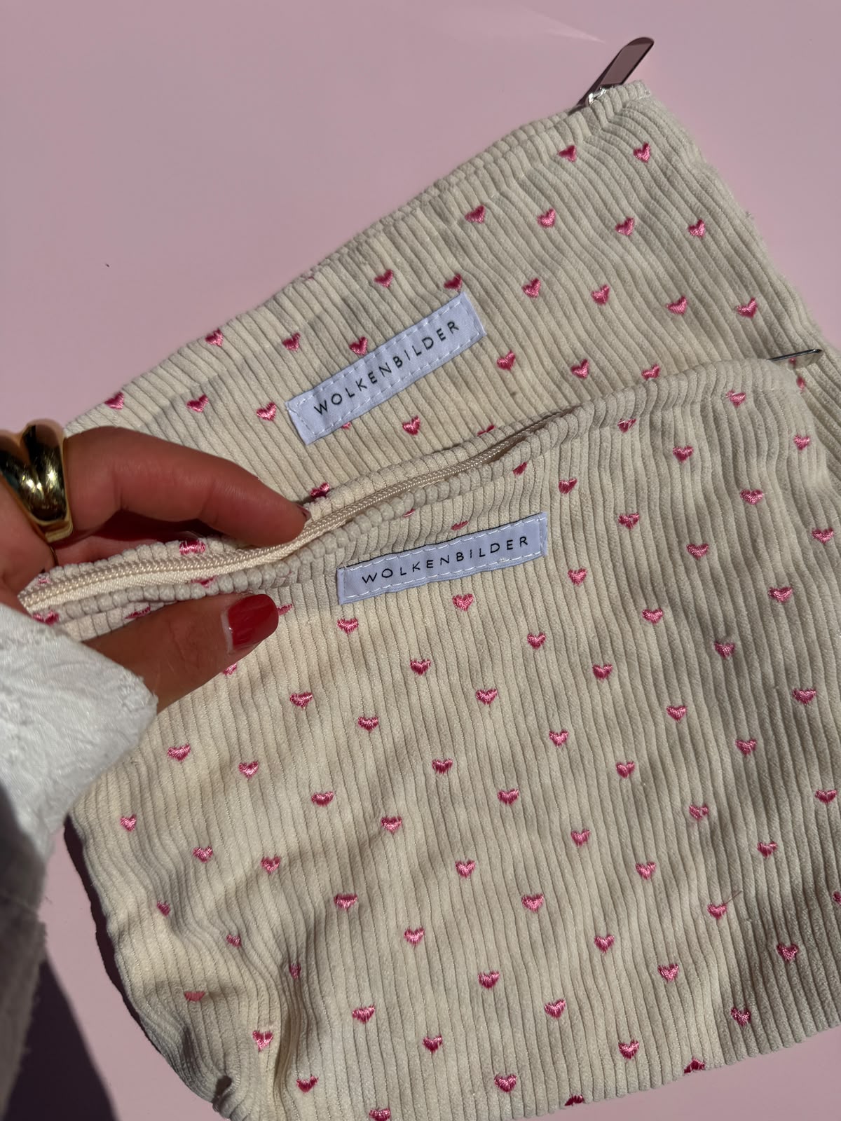 Kosmetiktasche "Pink Hearts"