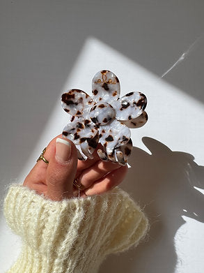 Marmorierte Haarklammer "LEOPARD"