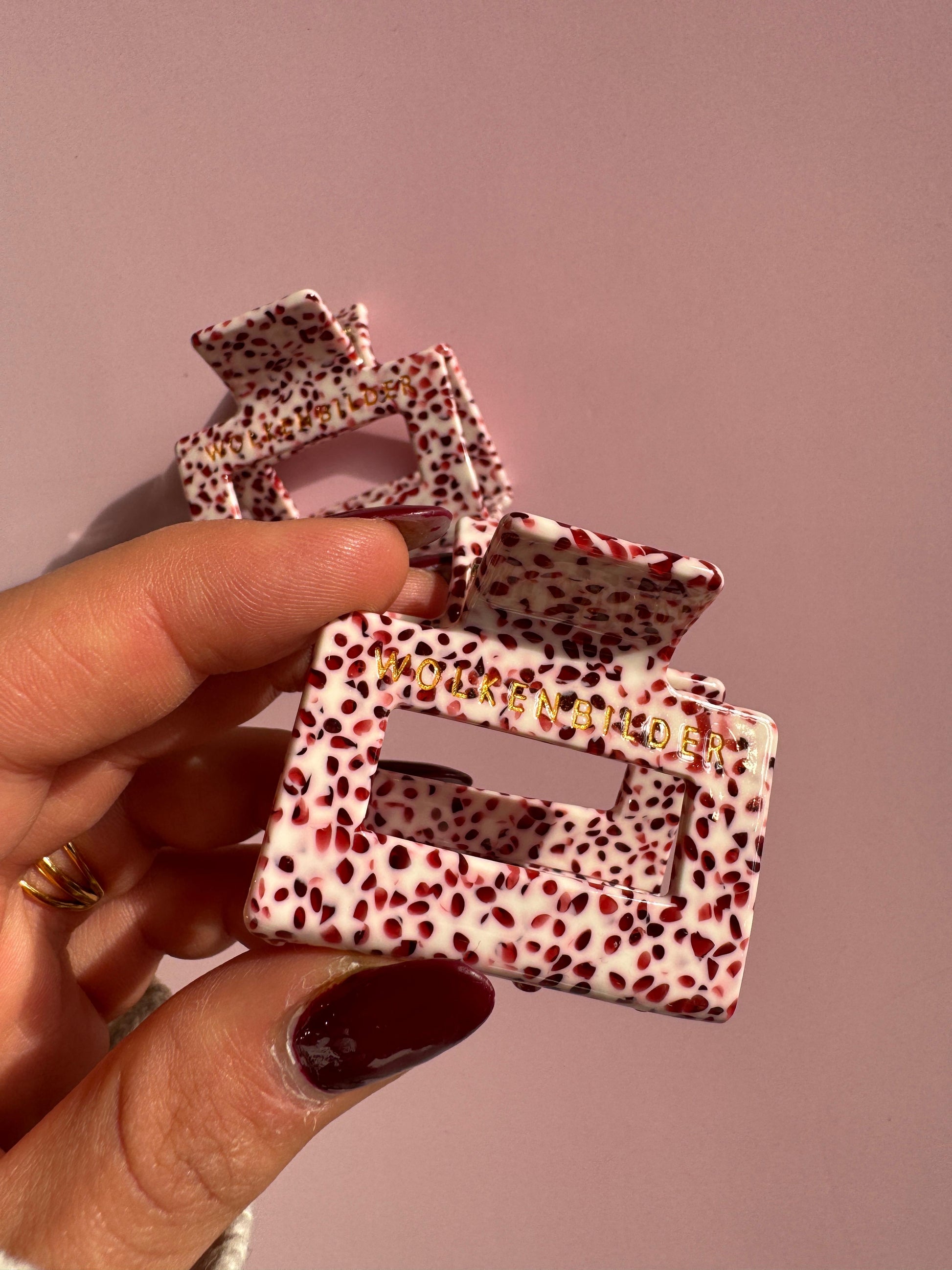 Marmorierte Haarklammer "FRANCA"