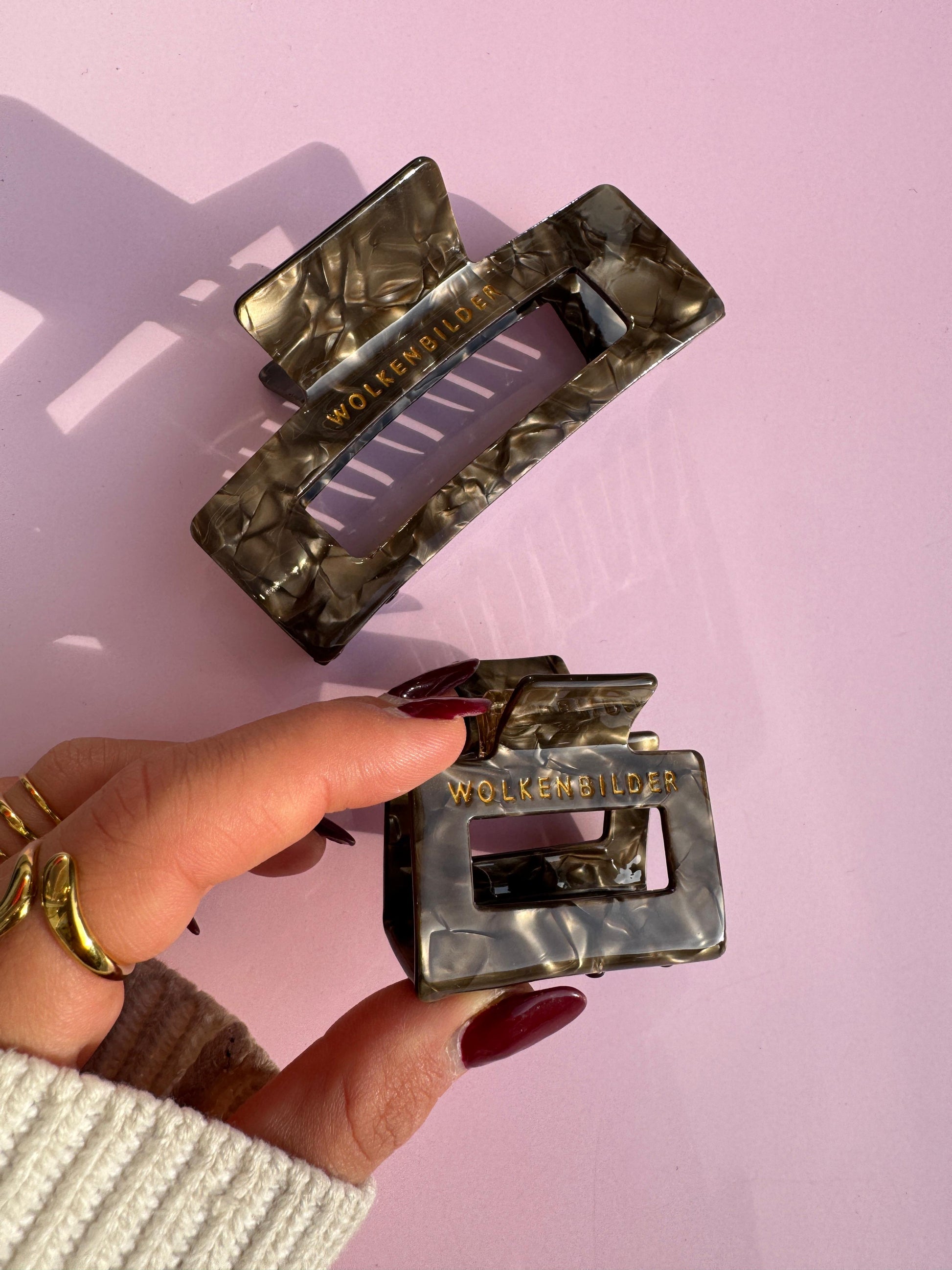 Marmorierte Haarklammer "LAILA"