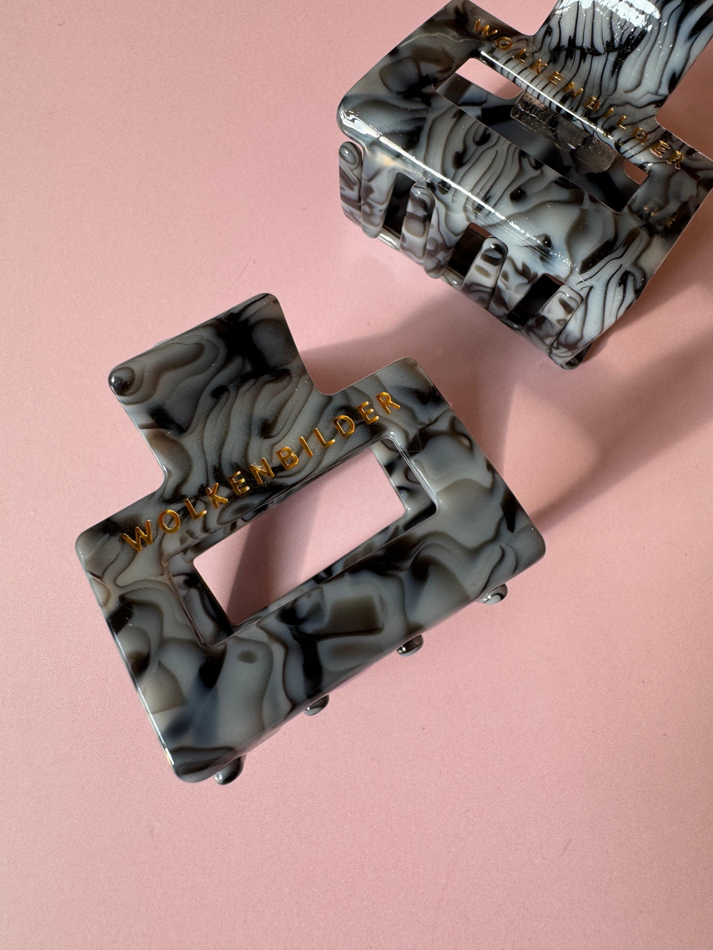 Marmorierte Haarklammer "LORDE"