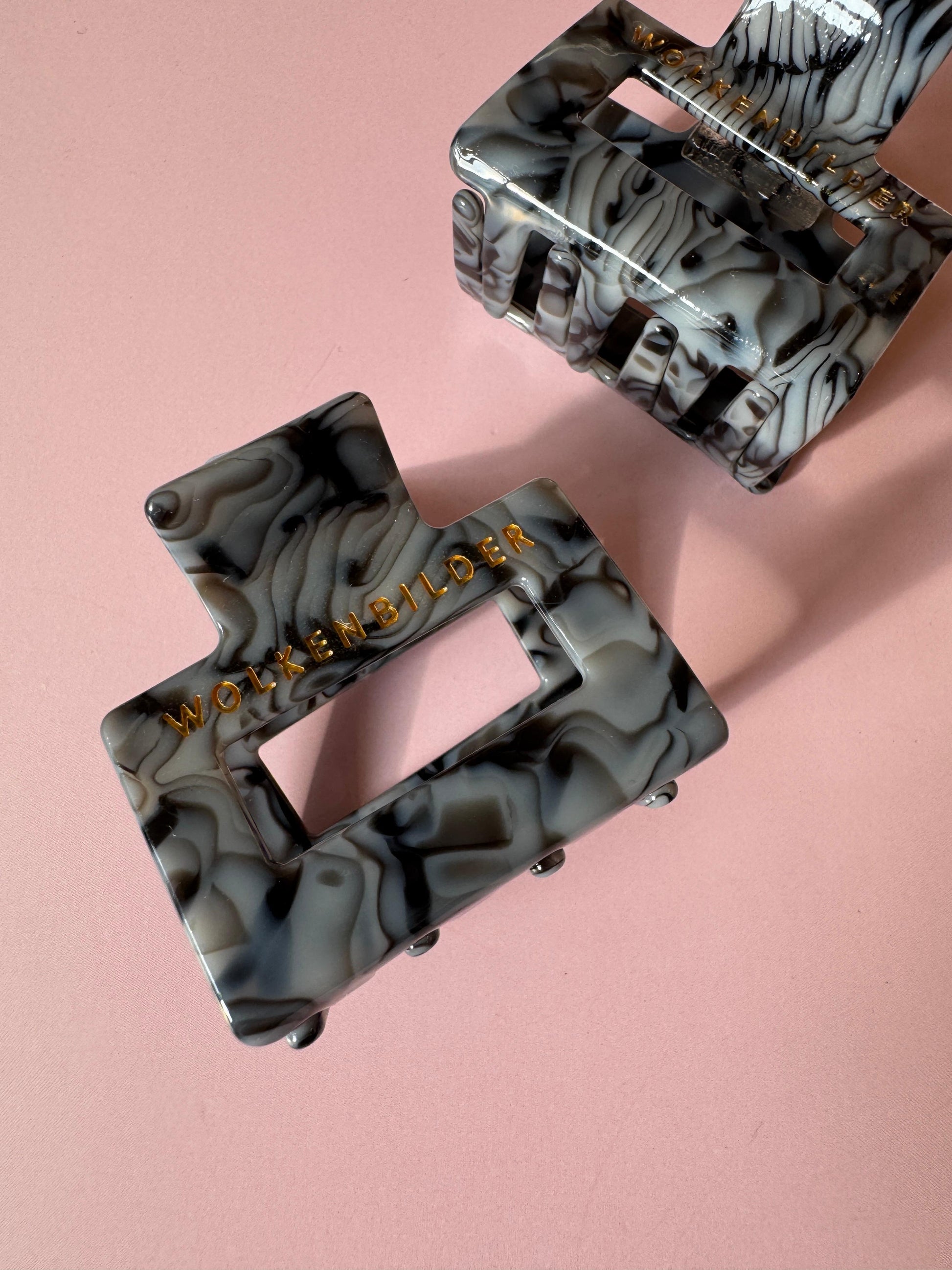 Marmorierte Haarklammer "LORDE"