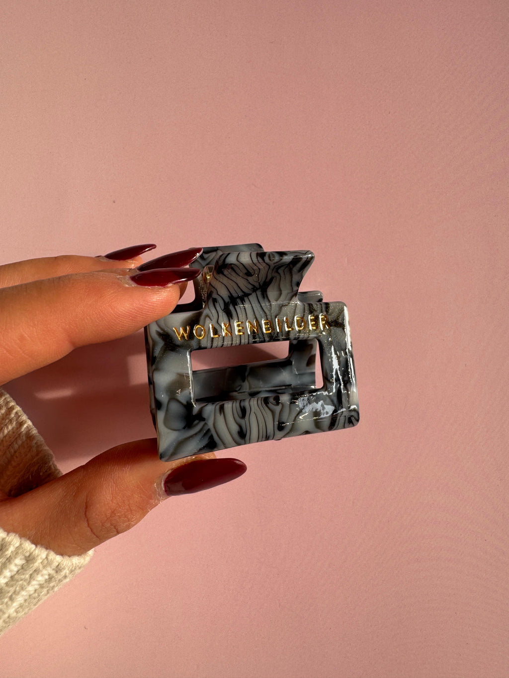 Marmorierte Haarklammer "LORDE"