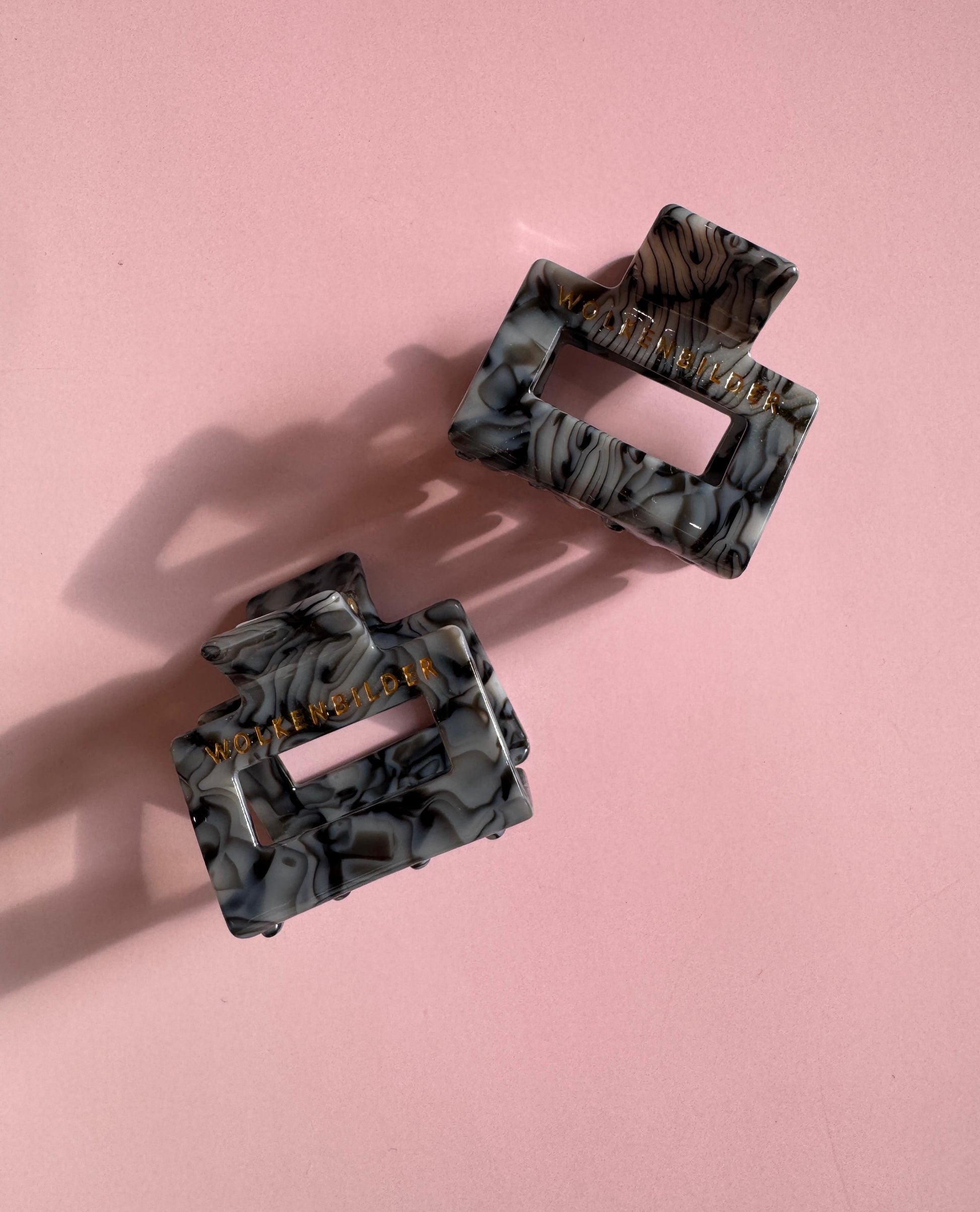 Marmorierte Haarklammer "LORDE"