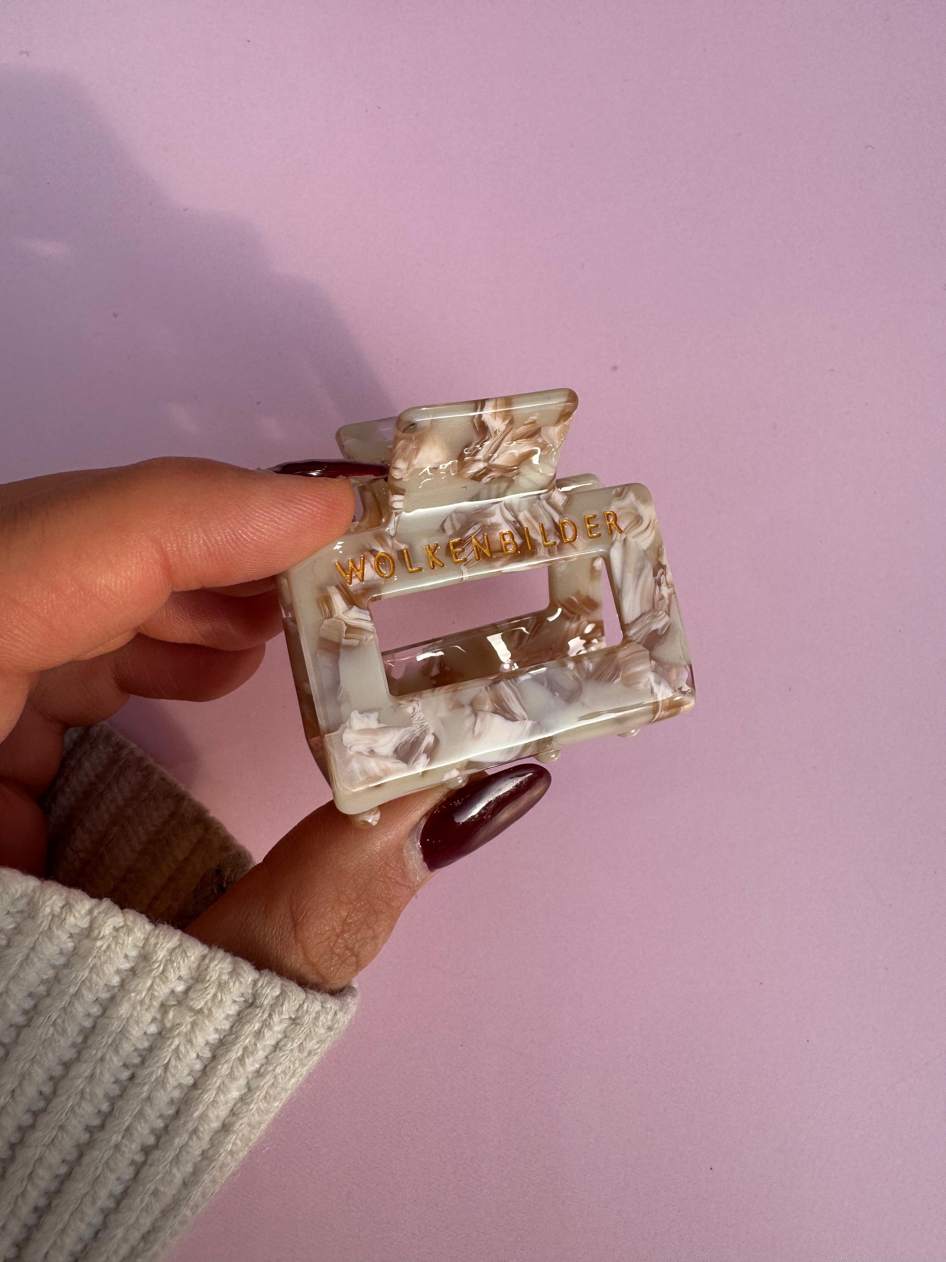 Marmorierte Haarklammer "MEL"