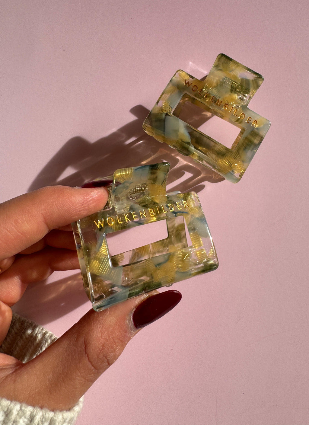 Marmorierte Haarklammer "VERA"