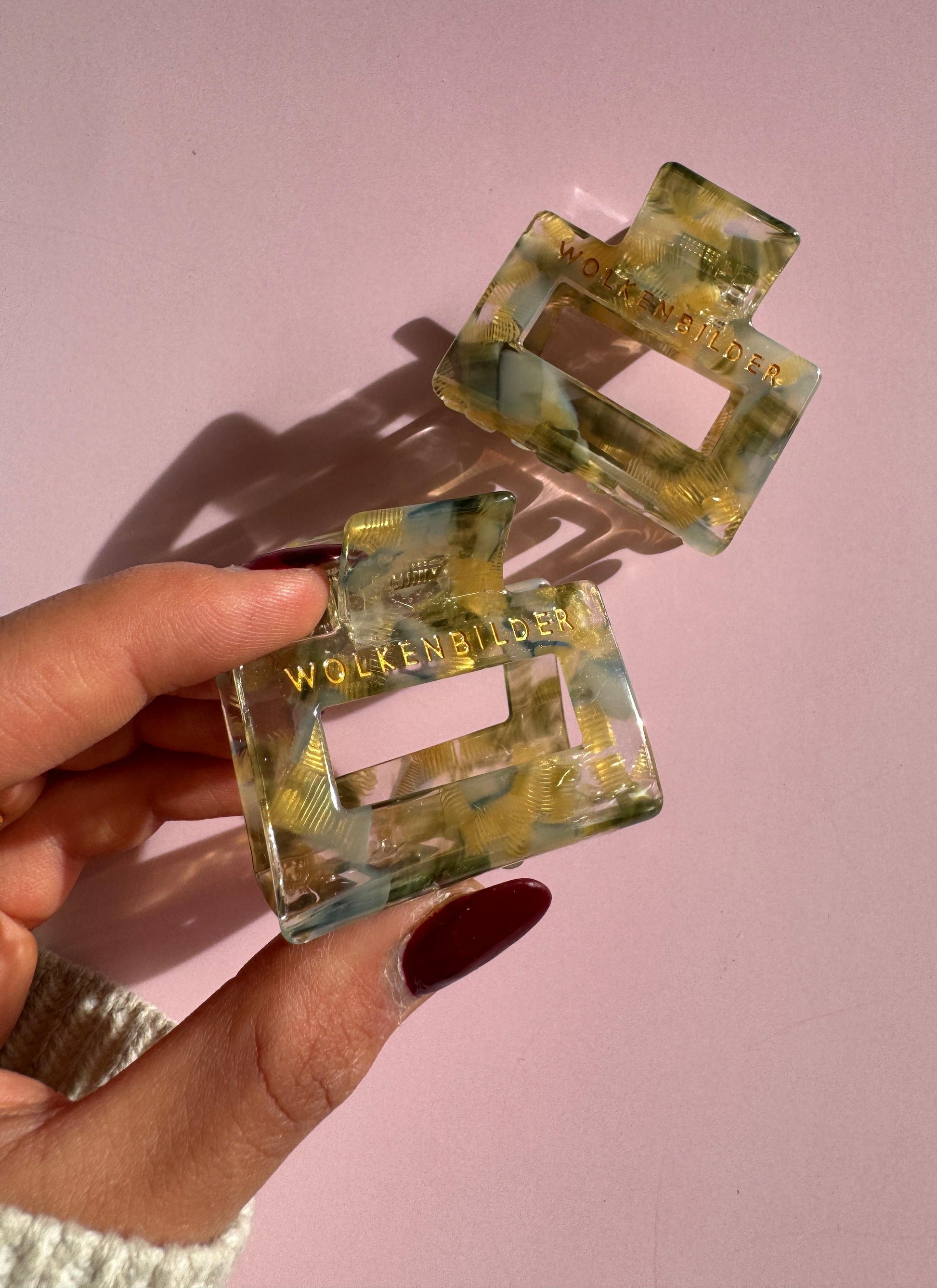 Marmorierte Haarklammer "VERA"