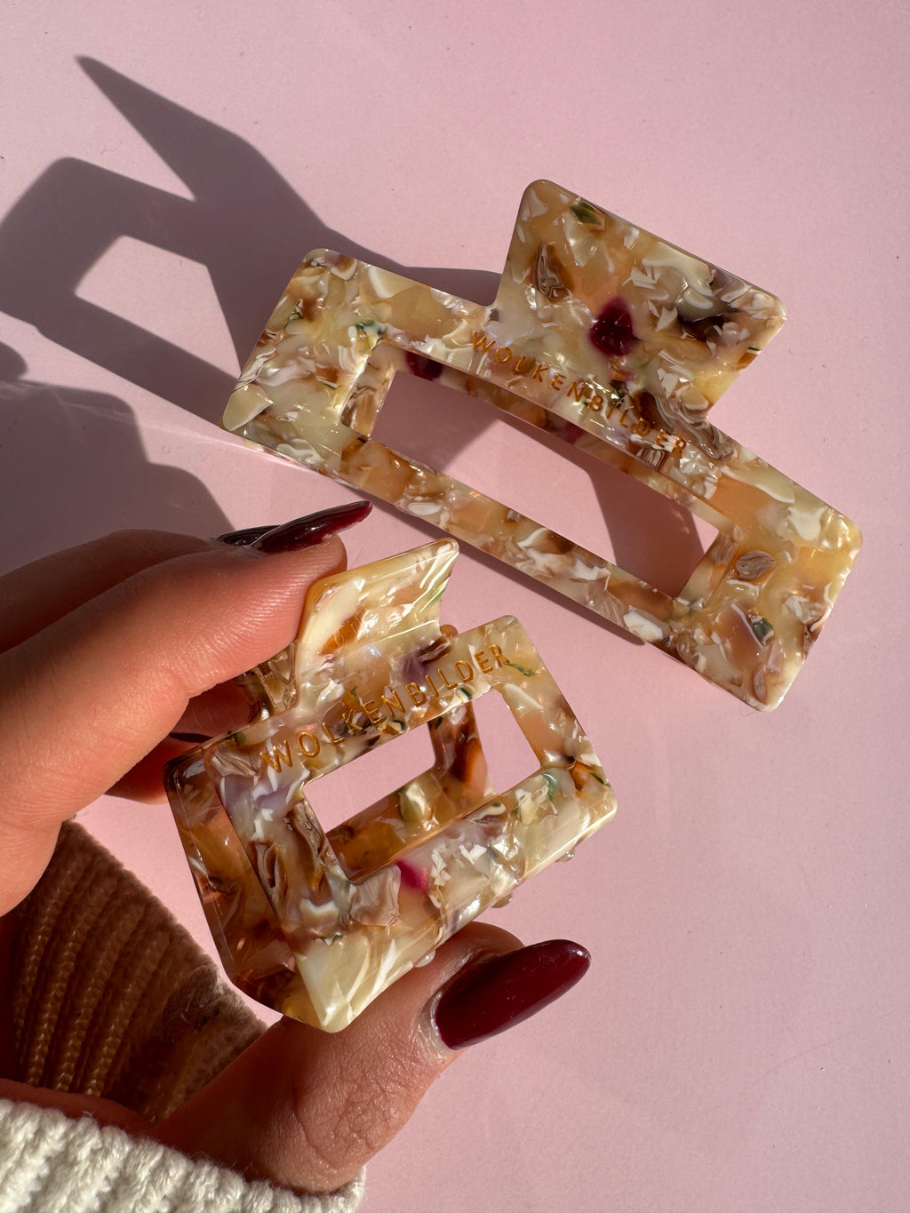 Marmorierte Haarklammer "ZARA"