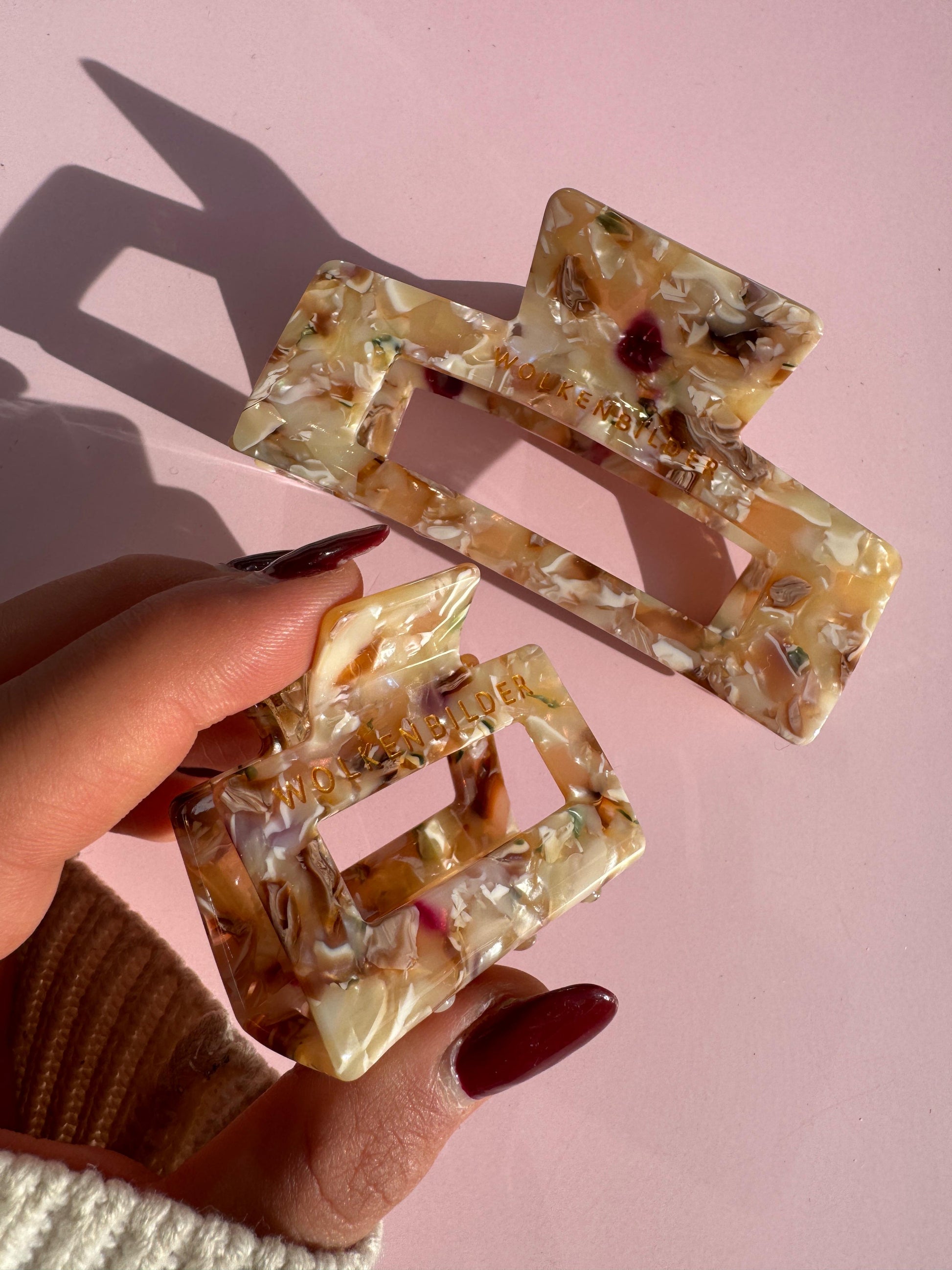 Marmorierte Haarklammer "ZARA"