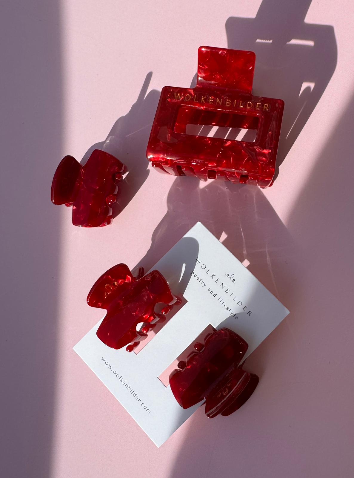 Marmorierte Haarklammer "SAINT"