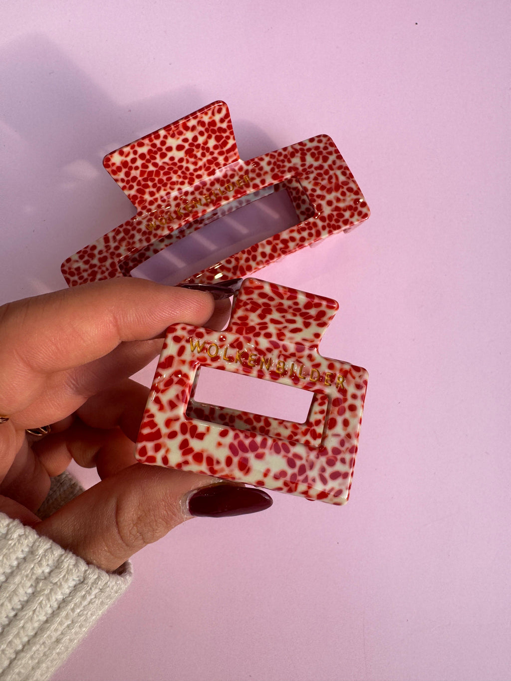 Marmorierte Haarklammer "CRISTA"